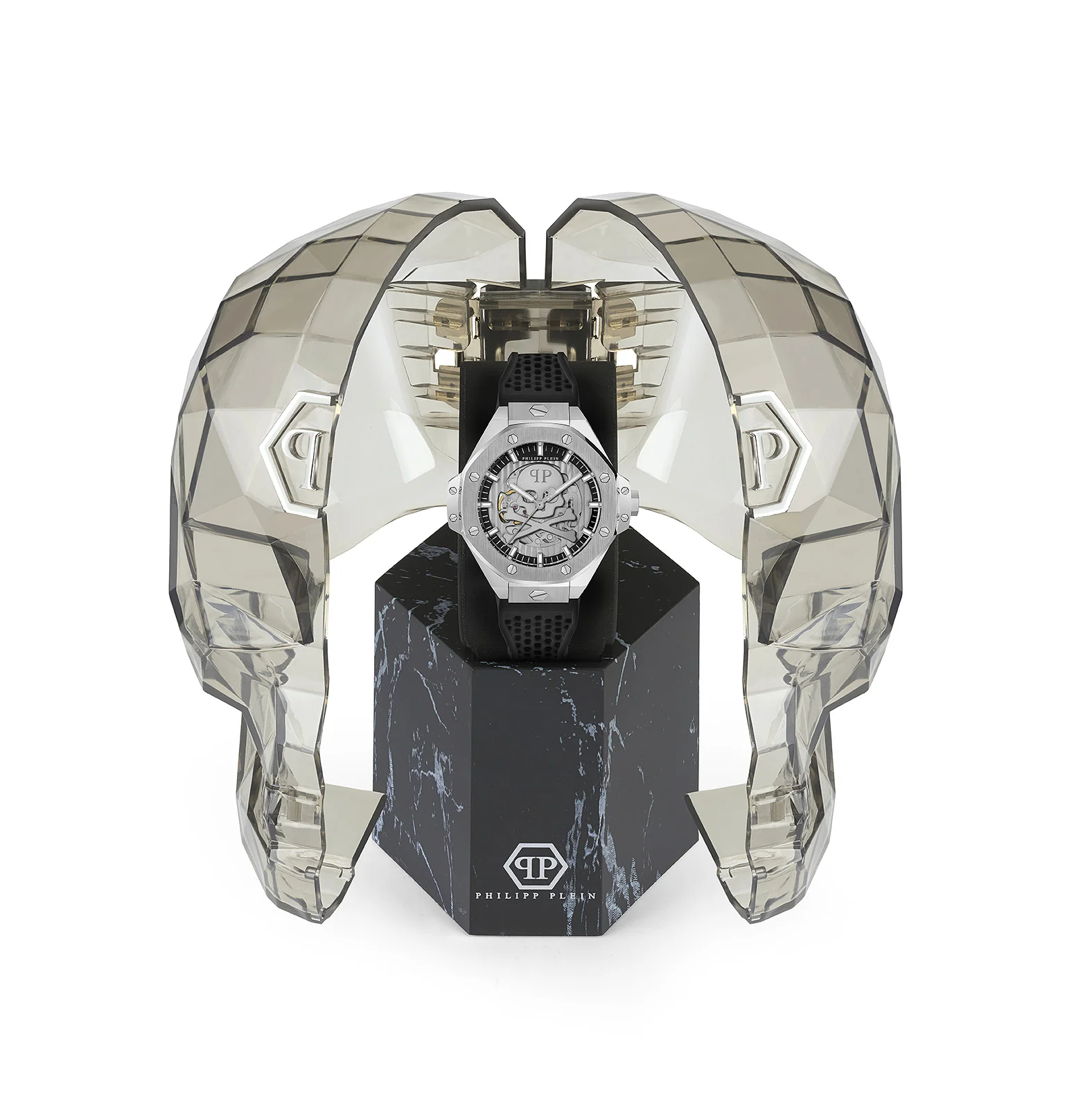 Philipp Plein Herren Uhr Automatik PLEIN $KELETON ROYAL PWPFA0124 Silikon - Image 4