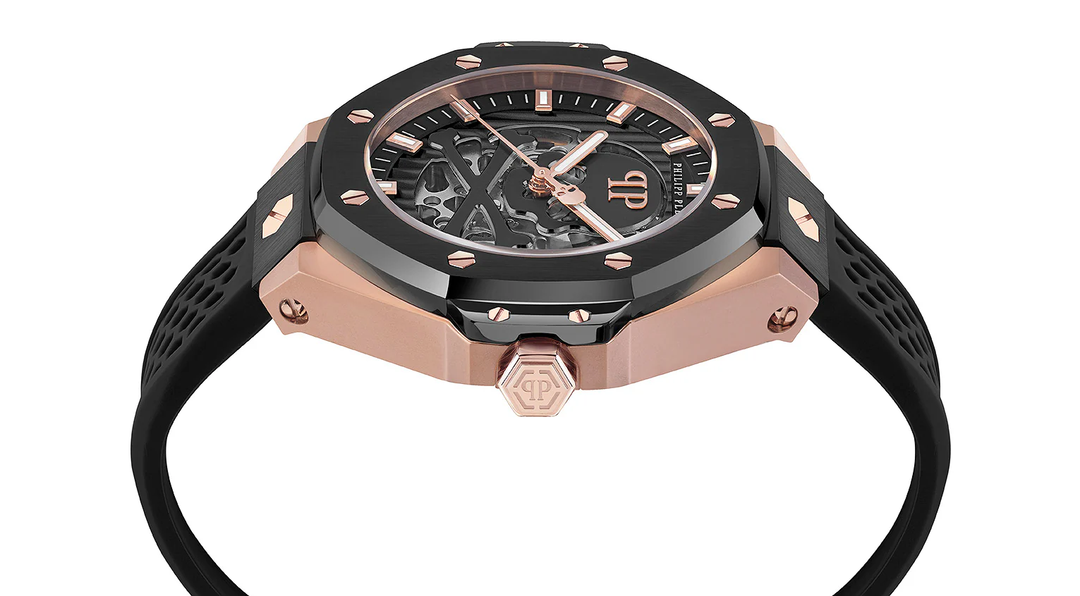 Philipp Plein Herren Uhr Automatik PLEIN $KELETON ROYAL PWPFA0224 Silikon - Image 3