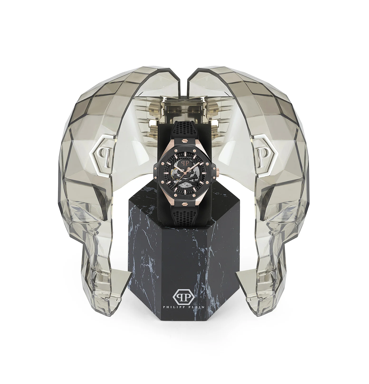Philipp Plein Herren Uhr Automatik PLEIN $KELETON ROYAL PWPFA0224 Silikon - Image 4