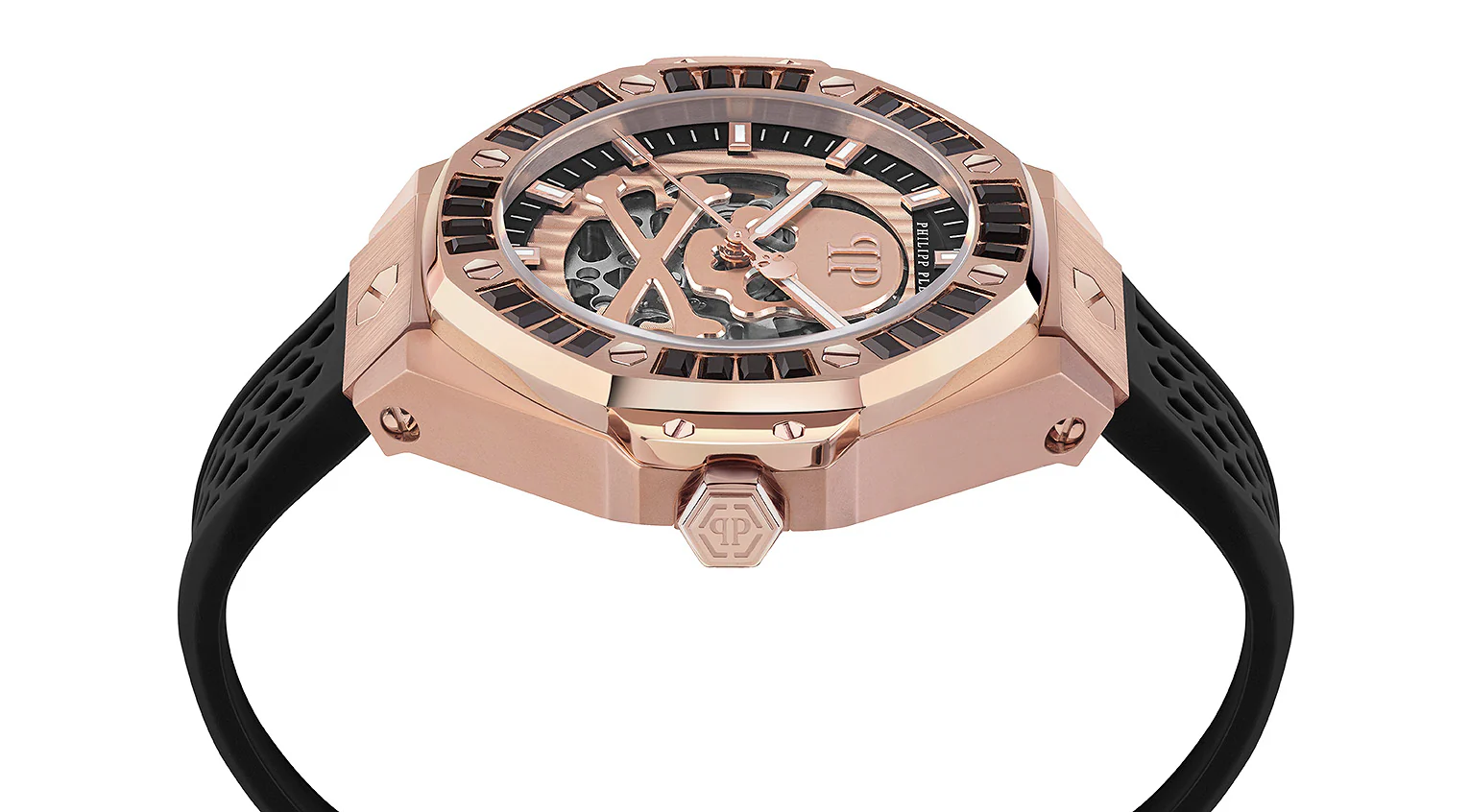 Philipp Plein Herren Uhr Automatik PLEIN $KELETON ROYAL PWPFA0324 Silikon - Image 3
