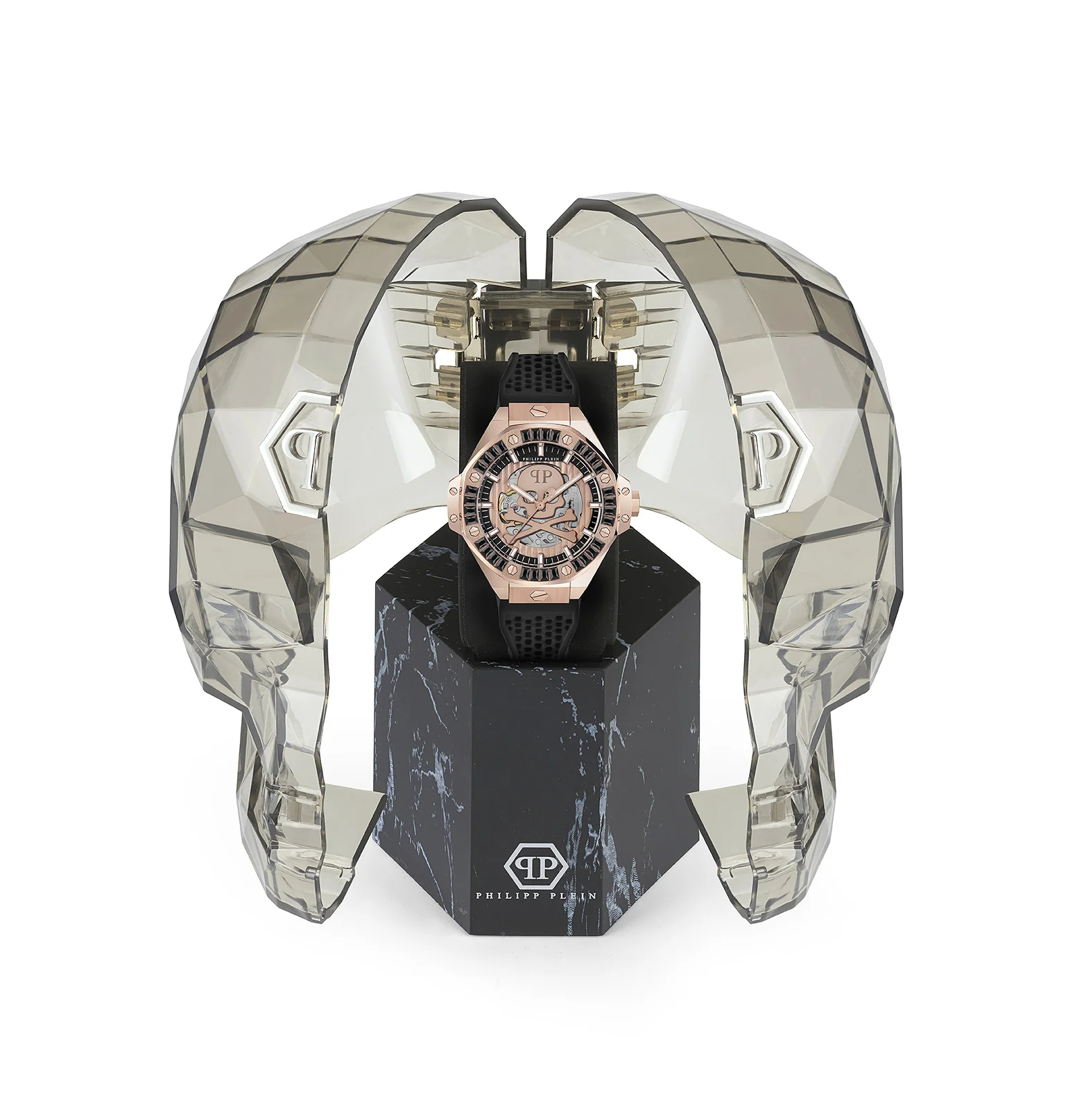 Philipp Plein Herren Uhr Automatik PLEIN $KELETON ROYAL PWPFA0324 Silikon - Image 4