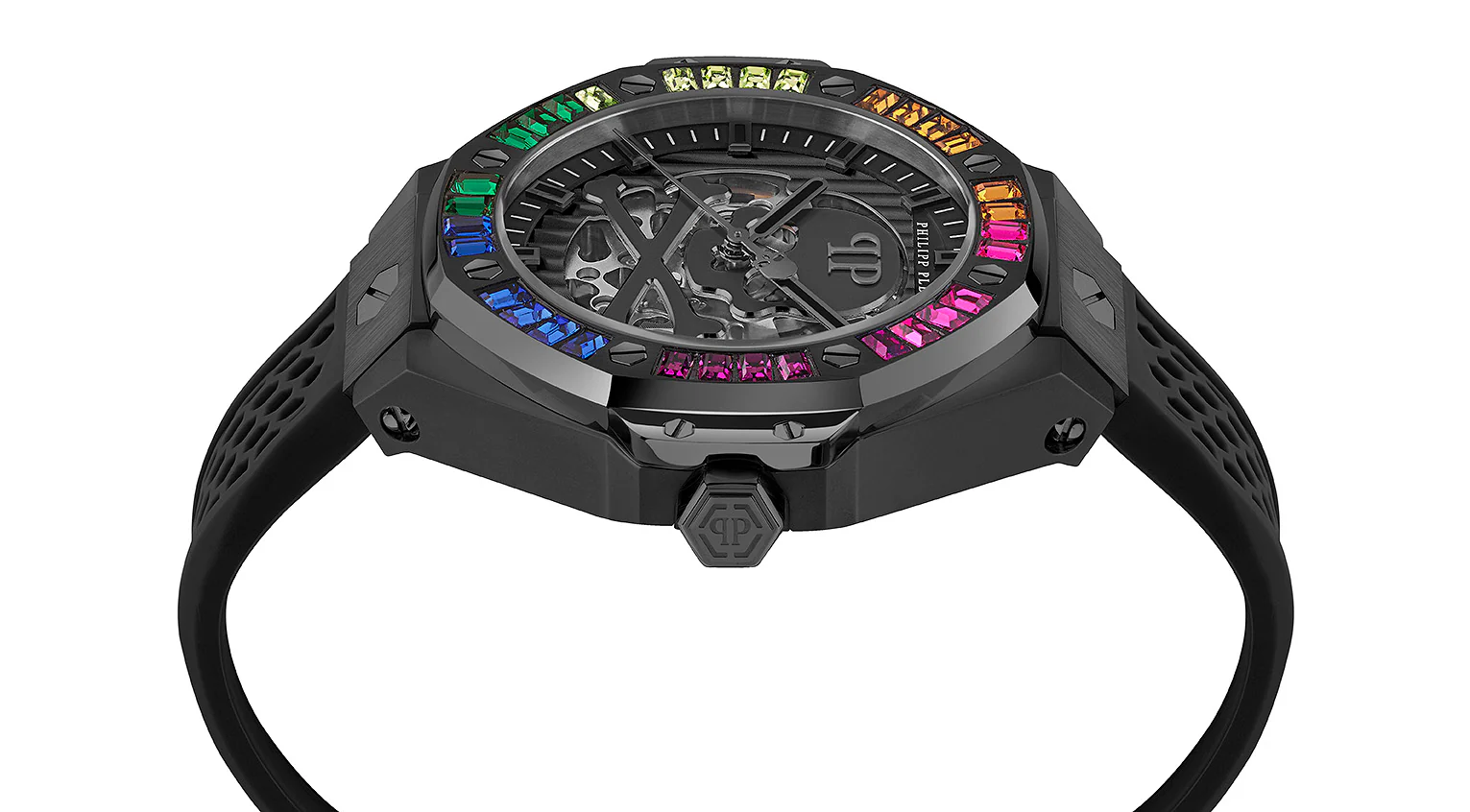 Philipp Plein Herren Uhr Automatik PLEIN $KELETON ROYAL PWPFA0424 Silikon - Image 3