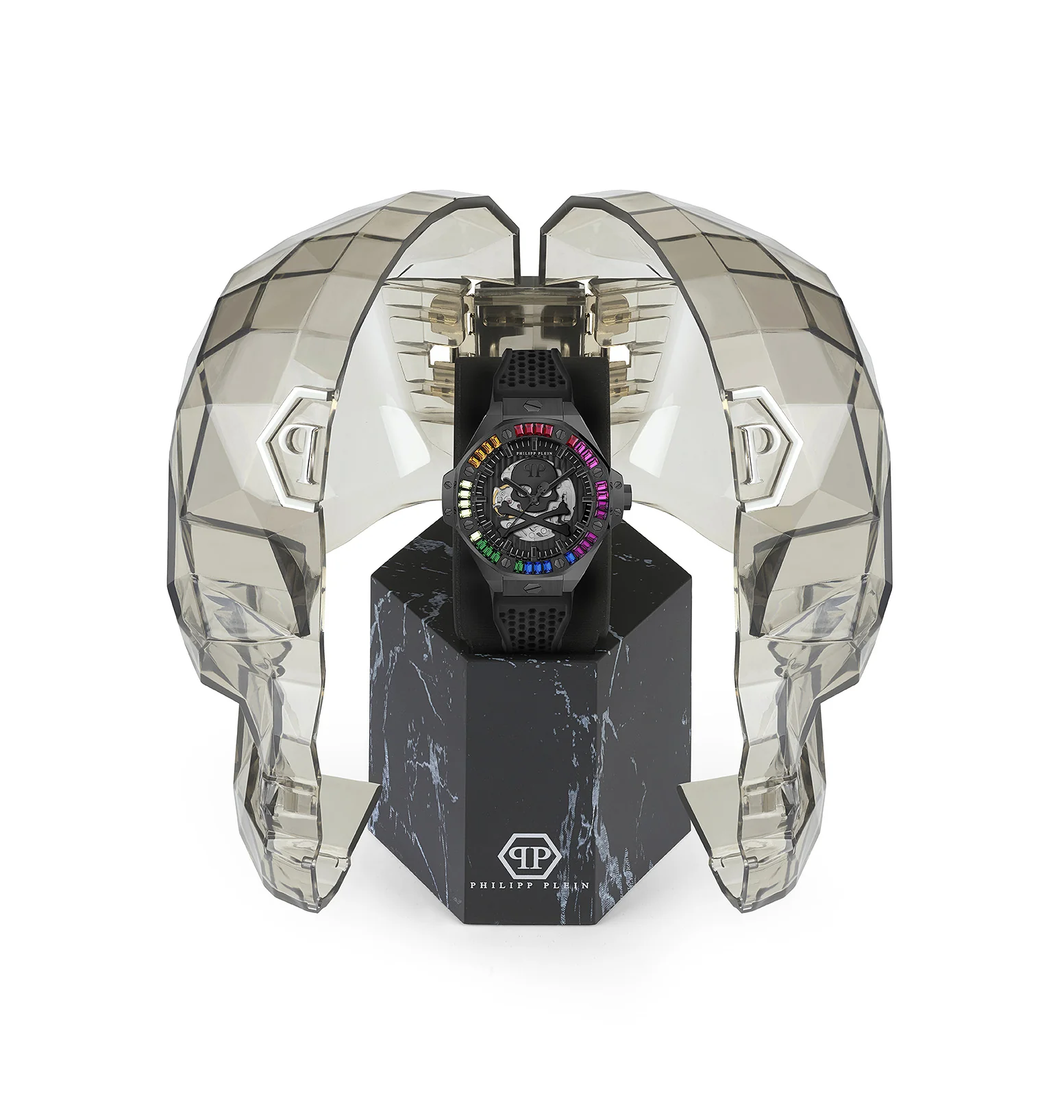 Philipp Plein Herren Uhr Automatik PLEIN $KELETON ROYAL PWPFA0424 Silikon - Image 4