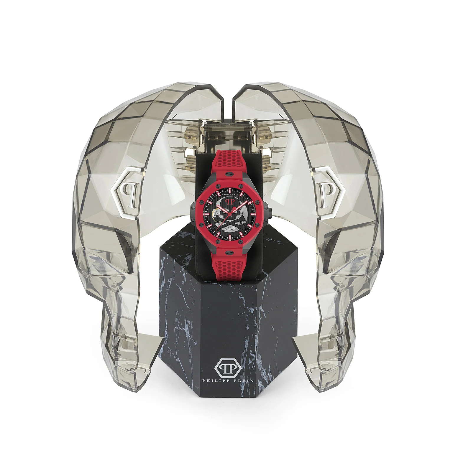 Philipp Plein Herren Uhr Automatik PLEIN $KELETON ROYAL PWPFA0524 Silikon - Image 4