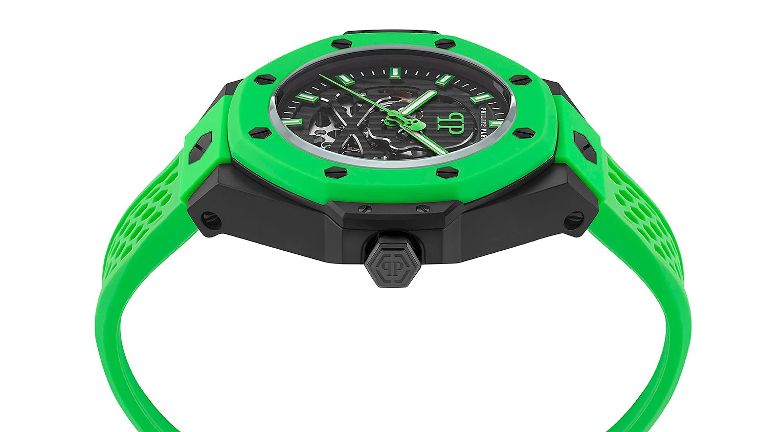 Philipp Plein Herren Uhr Automatik PLEIN $KELETON ROYAL PWPFA0624 Silikon - Image 3