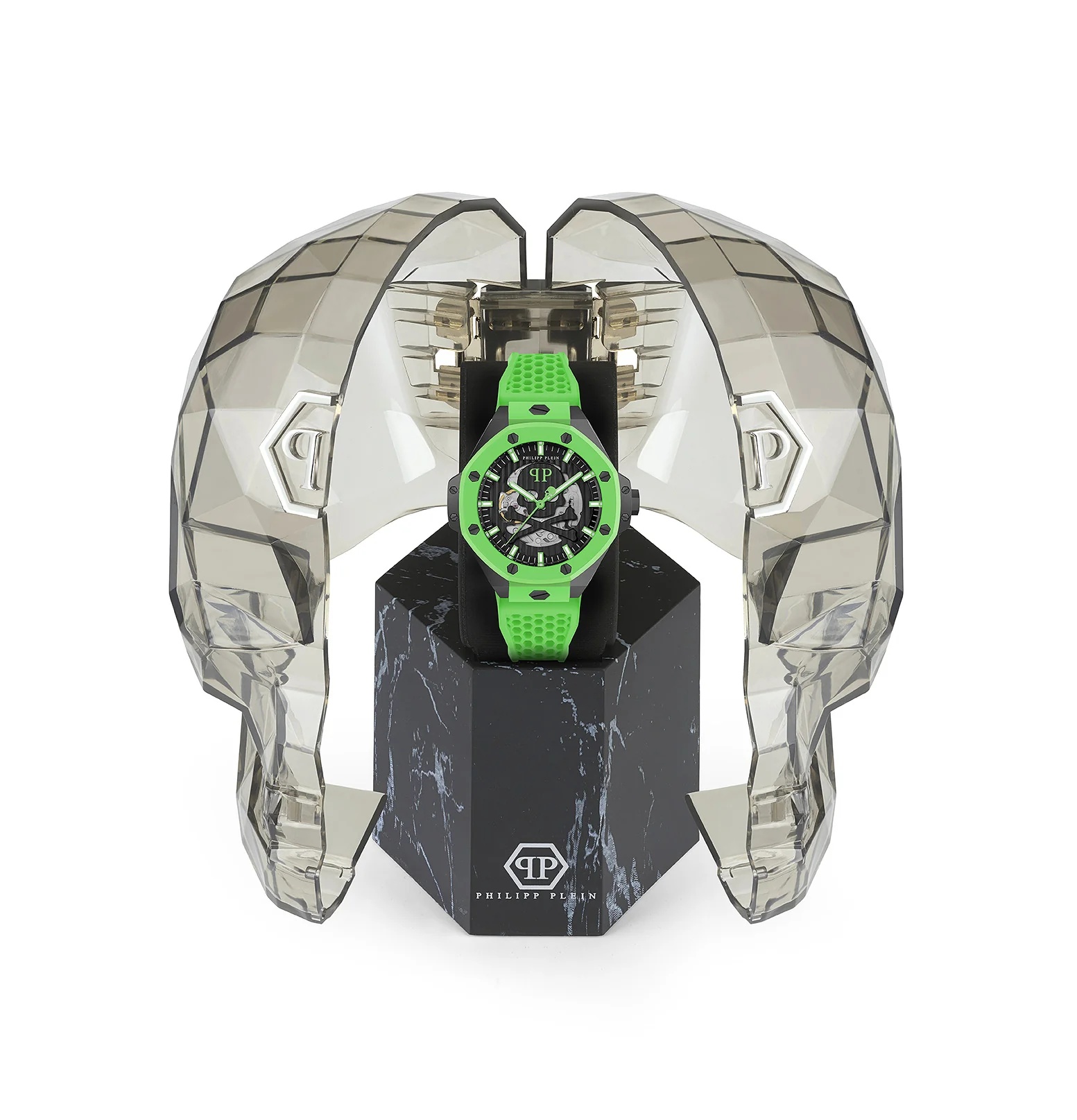 Philipp Plein Herren Uhr Automatik PLEIN $KELETON ROYAL PWPFA0624 Silikon - Image 4