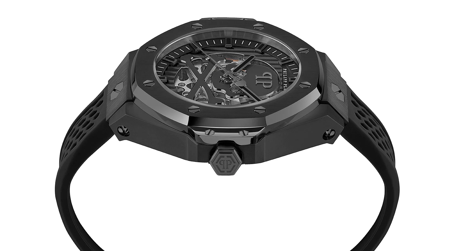 Philipp Plein Herren Uhr Automatik PLEIN $KELETON ROYAL PWPFA0924 Silikon - Image 3