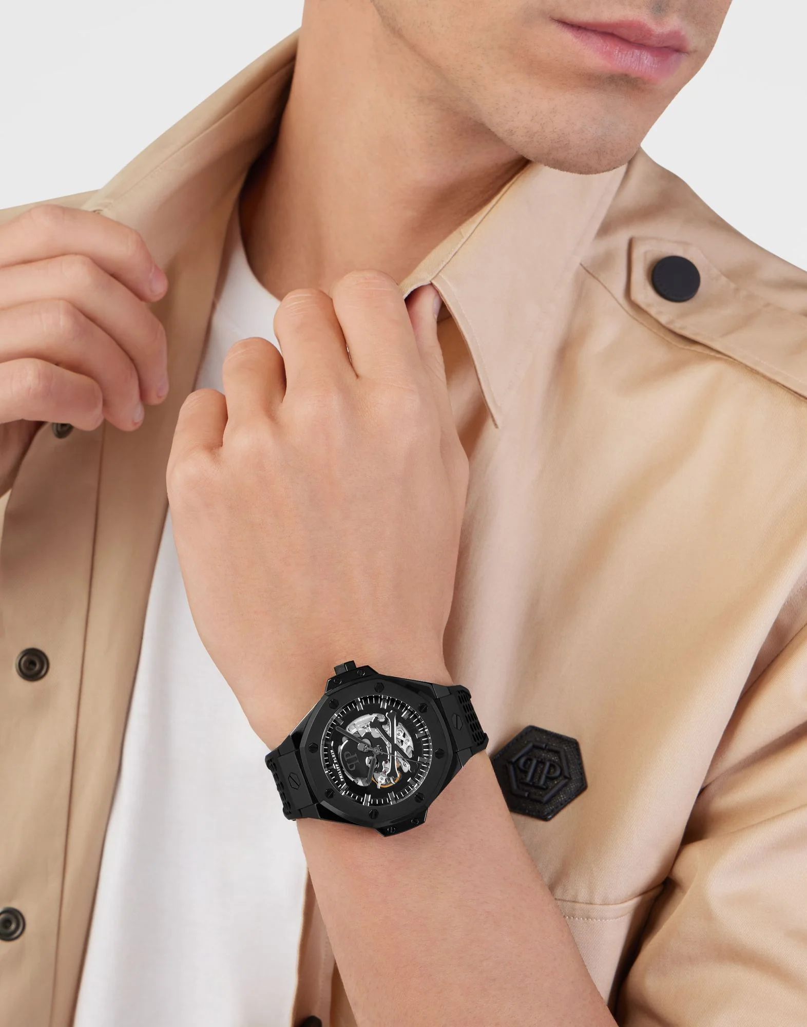 Philipp Plein Herren Uhr Automatik PLEIN $KELETON ROYAL PWPFA0924 Silikon - Image 5