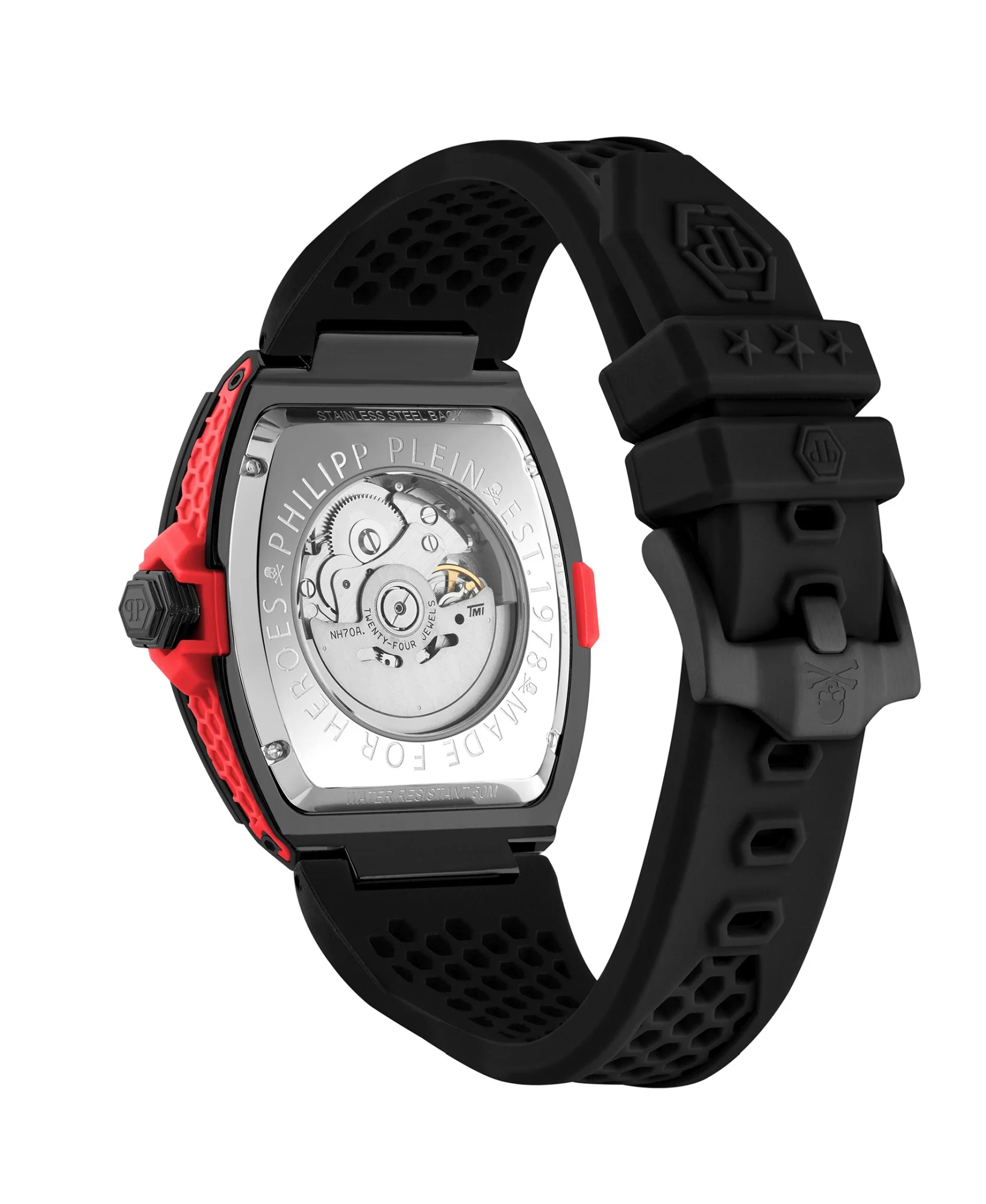 Philipp Plein Herren Uhr Automatik THE $KELETON 2.0 PWJFA1626 Silikon - Image 3
