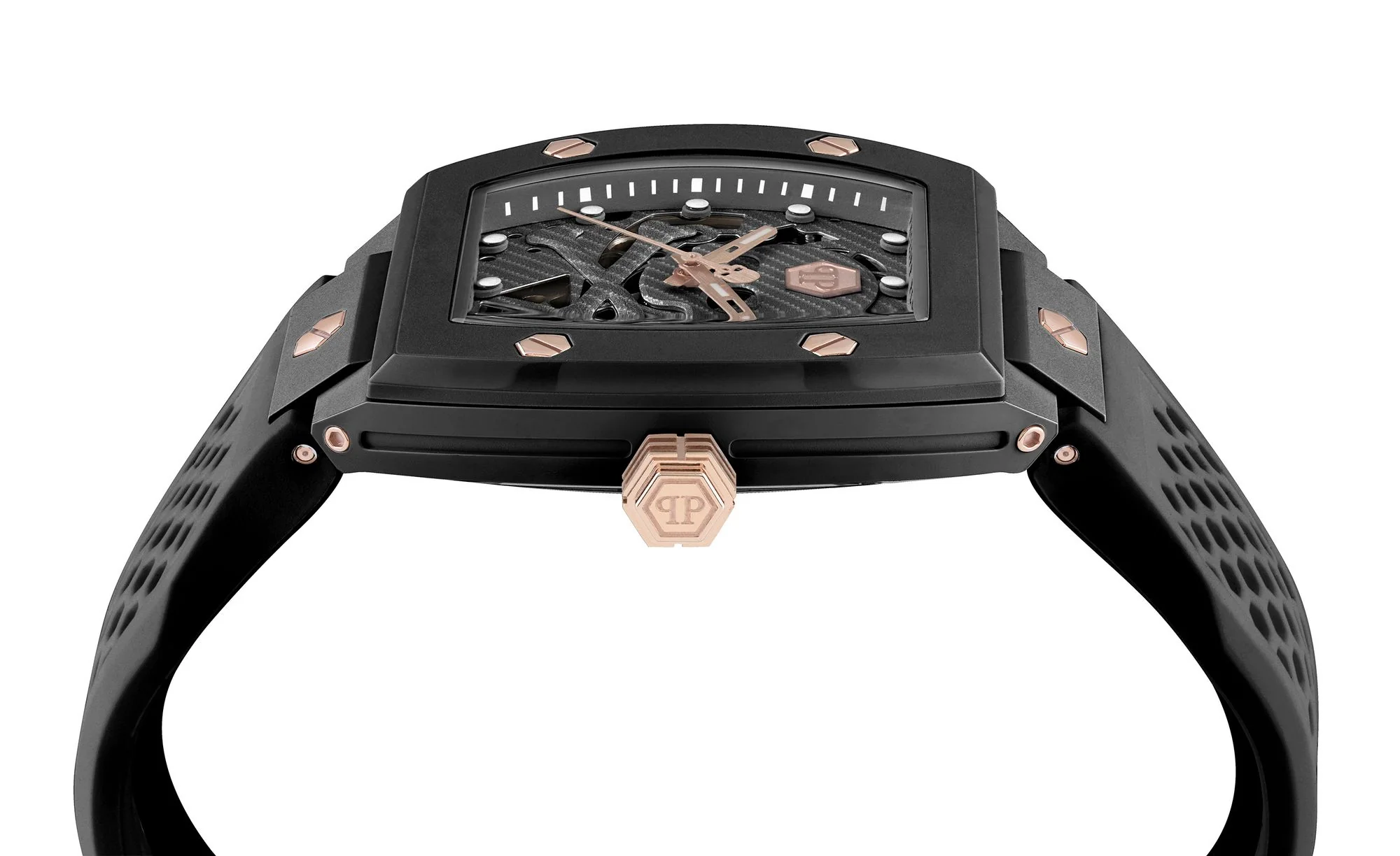 Philipp Plein Herren Uhr Automatik THE SKELETON ECOCERAMIC PWVBA0523 Silikon - Image 3