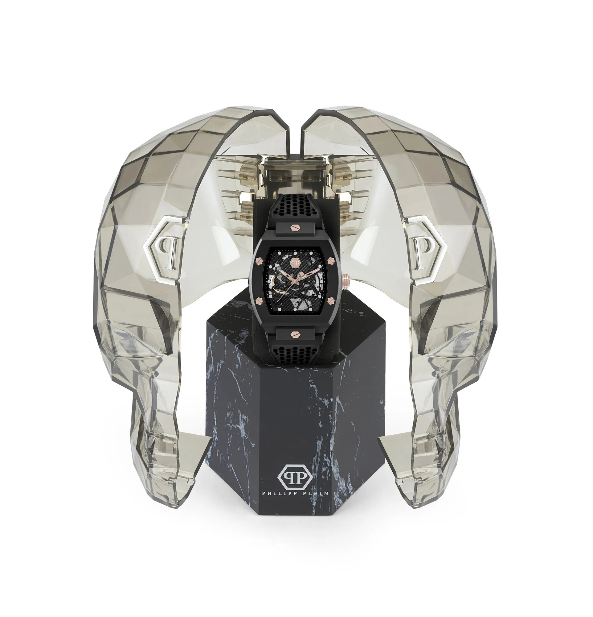 Philipp Plein Herren Uhr Automatik THE SKELETON ECOCERAMIC PWVBA0523 Silikon - Image 4