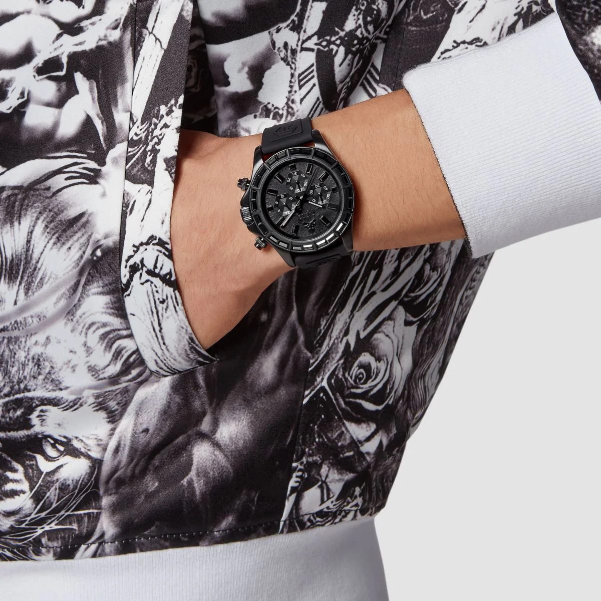 Philipp Plein Herren Uhr Chrono Quarz NOBILE RACING PWVAA0423 vSilikon - Image 5