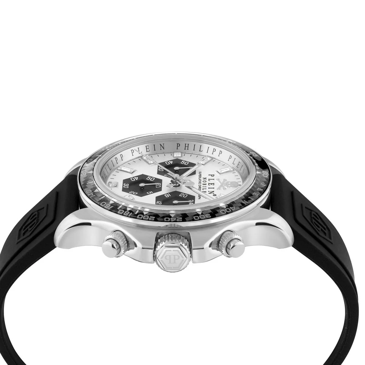 Philipp Plein Herren Uhr Chrono Quarz NOBILE RACING PWVAA0523 Silikon - Image 3