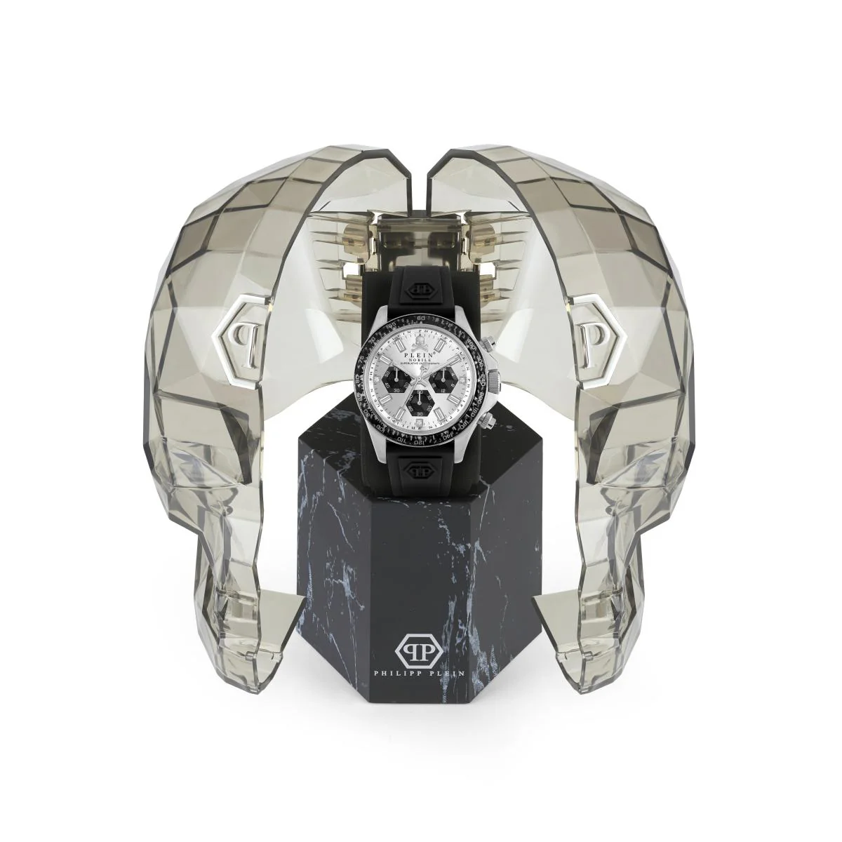 Philipp Plein Herren Uhr Chrono Quarz NOBILE RACING PWVAA0523 Silikon - Image 4