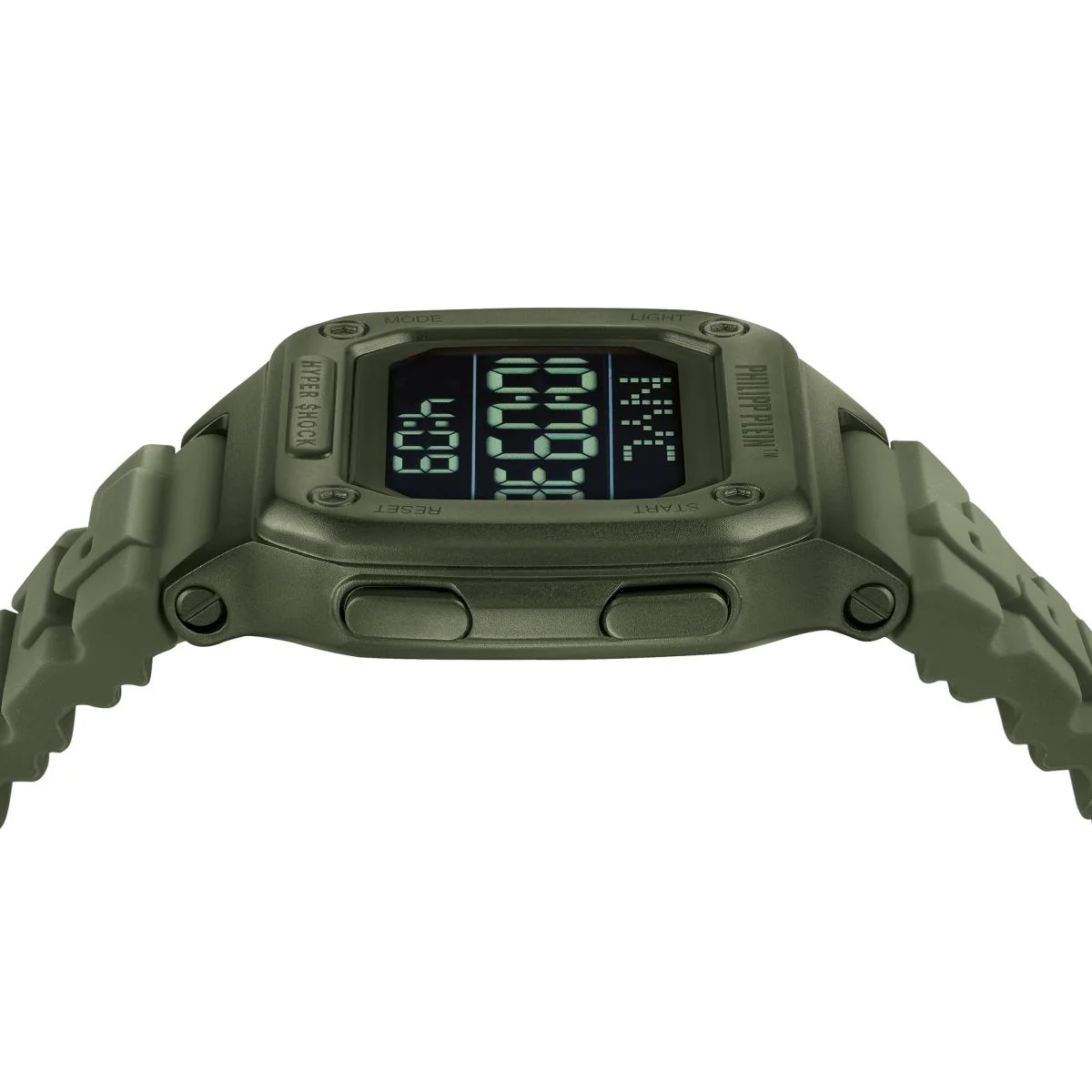Philipp Plein Herren Uhr Digital Quarz HYPER SHOCK grün PWHAA0421 Silikon - Image 2