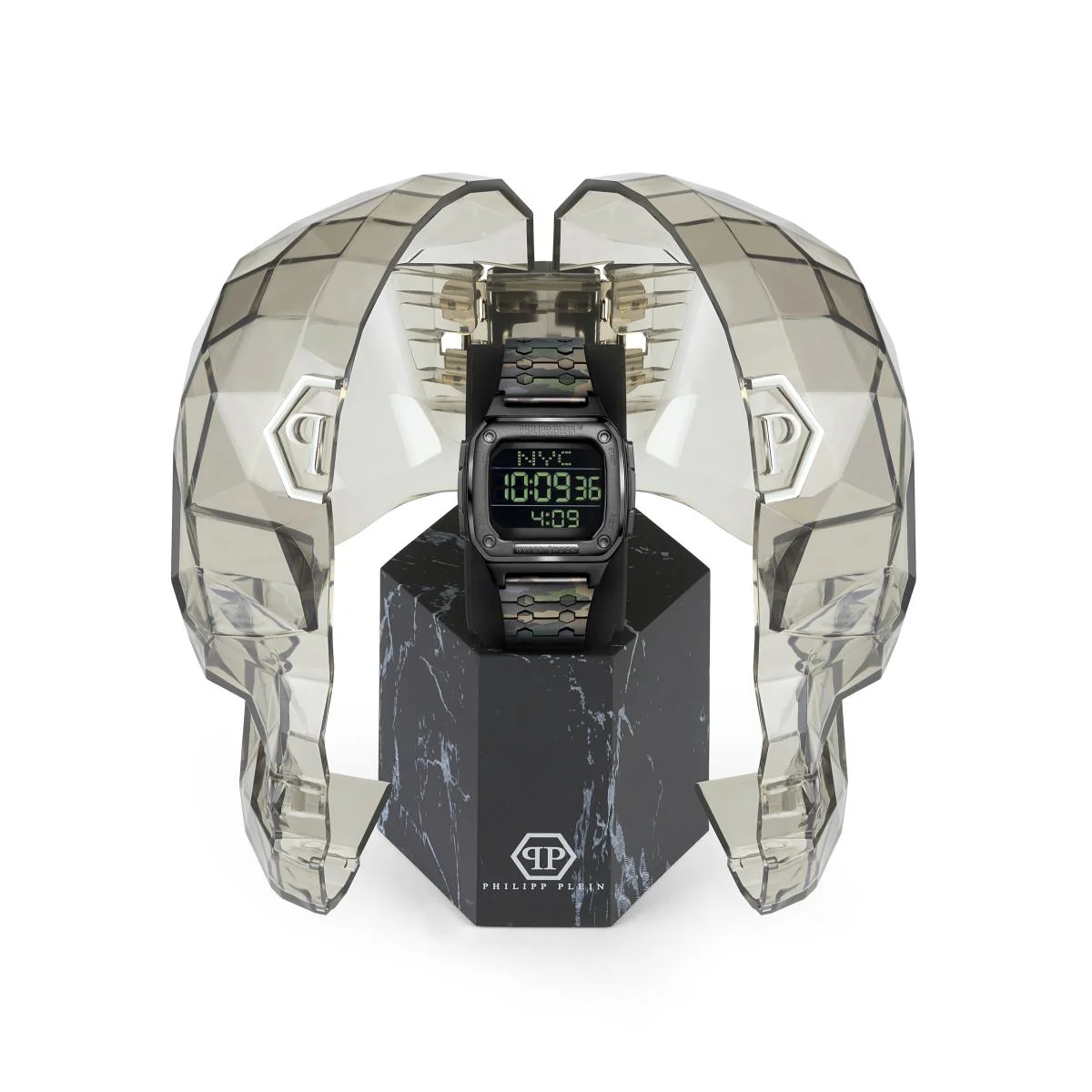 Philipp Plein Herren Uhr Digital Quarz HYPER SHOCK gun camo  PWHAA0921 Edelstahl - Image 3