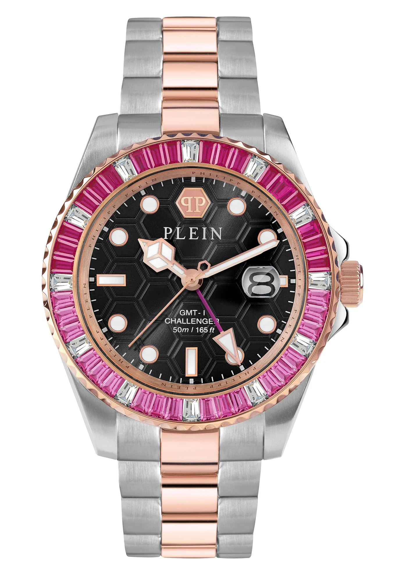 Philipp Plein Unisex Uhr Analog Quarz GMT-I CHALLENGER BAGUETTES PWPZA0424