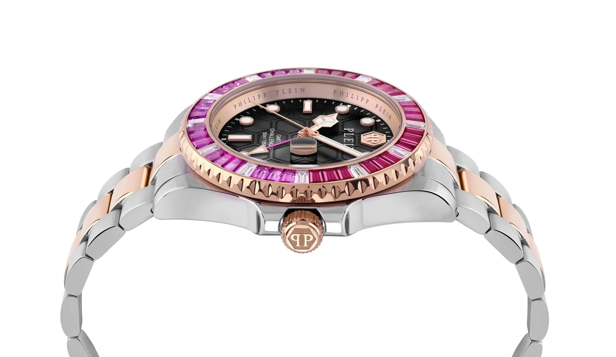 Philipp Plein Unisex Uhr Analog Quarz GMT-I CHALLENGER BAGUETTES PWPZA0424 - Image 3