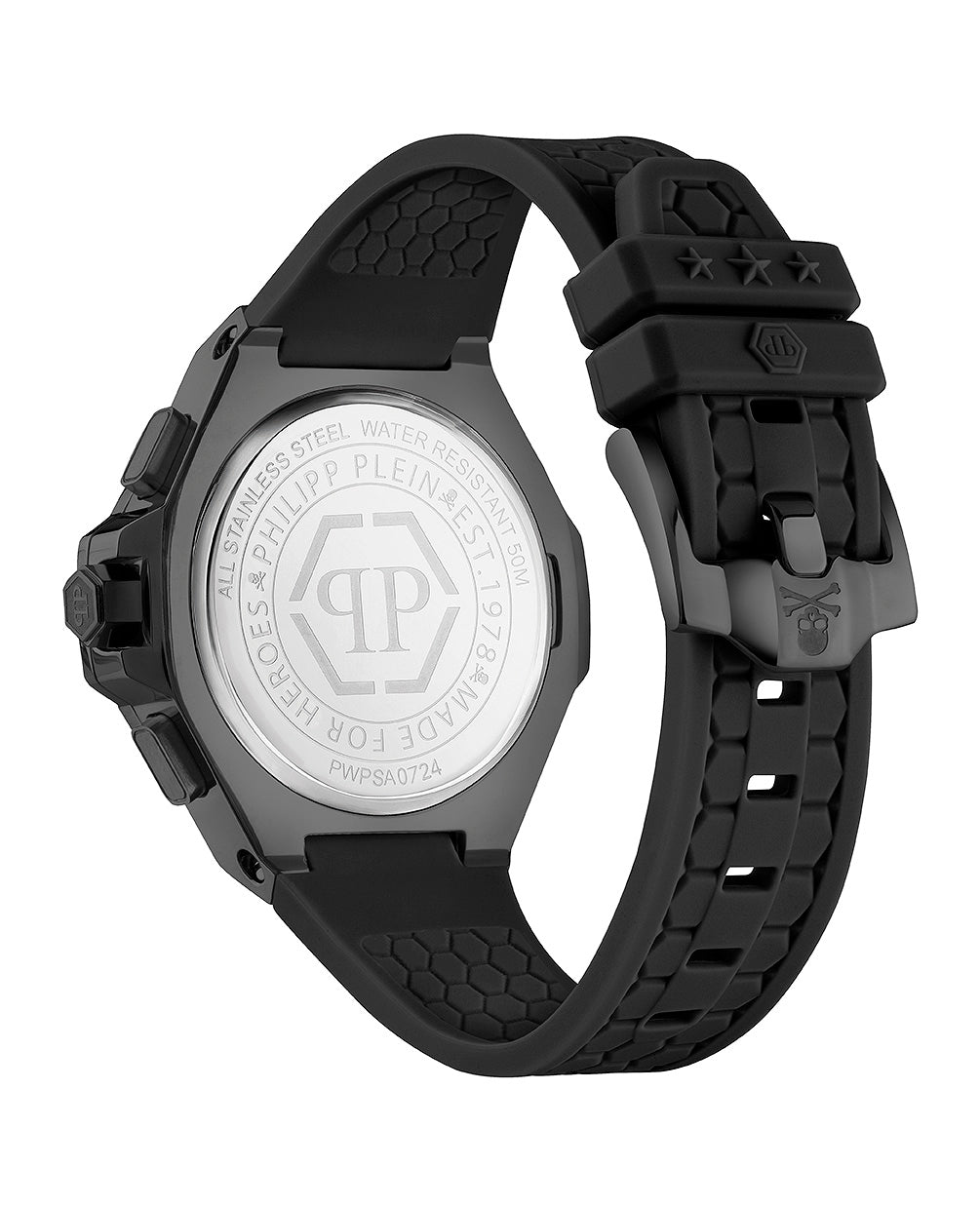 Philipp Plein Unisex Uhr Analog Quarz PLEIN CHRONO ROYAL 42 MM PWPSA0724 Silikon - Image 2