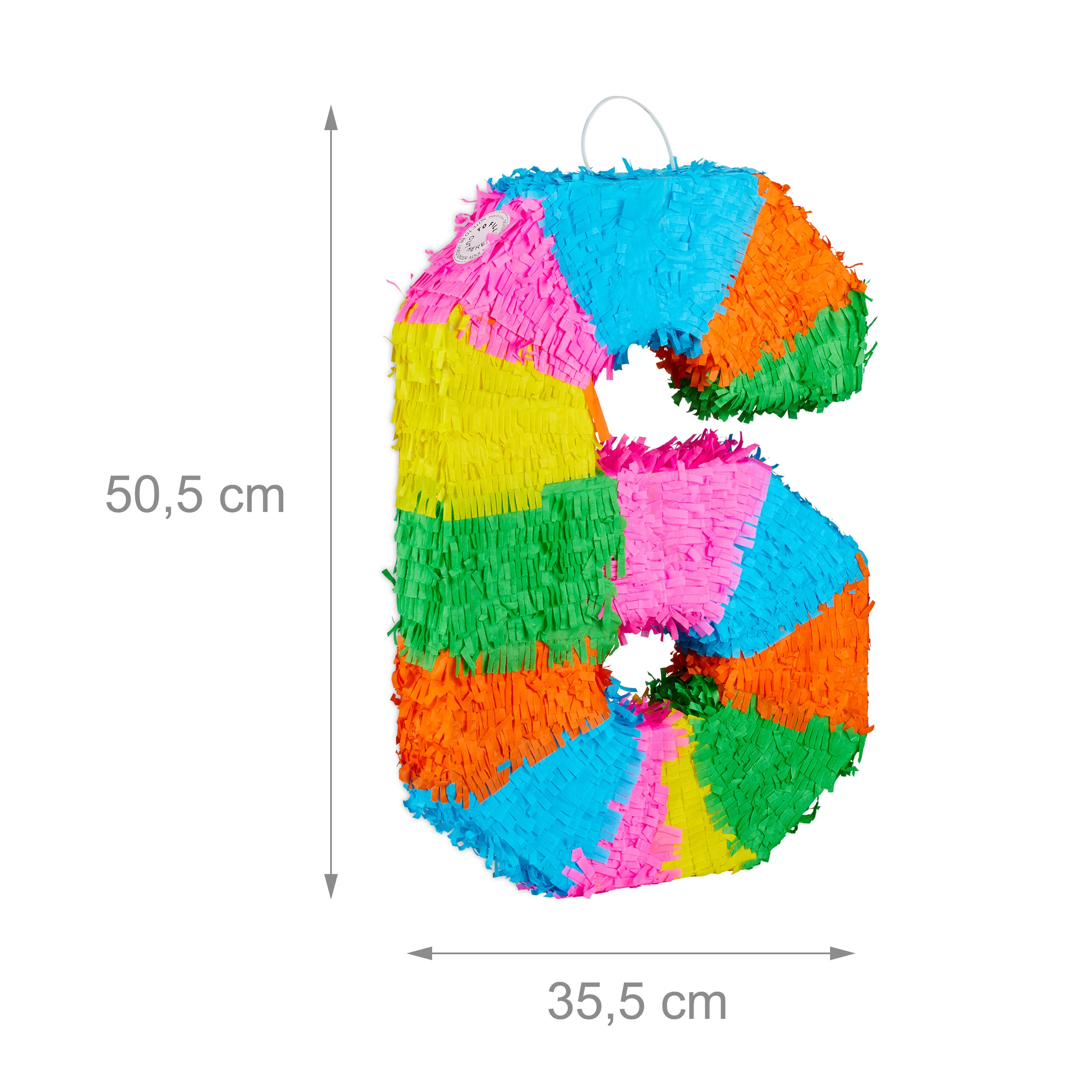 Pinata Zahl mit Stab und Maske - Image 4