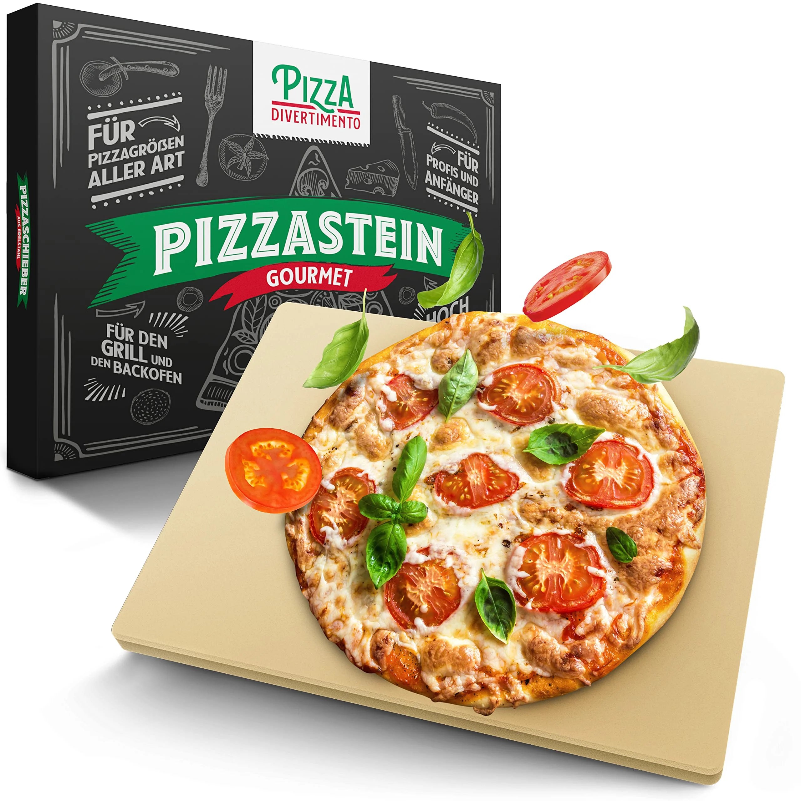 Pizza Divertimento - DAS ORIGINAL - Pizzastein für Backofen & Gasgrill – Vergleich.org - Image 6