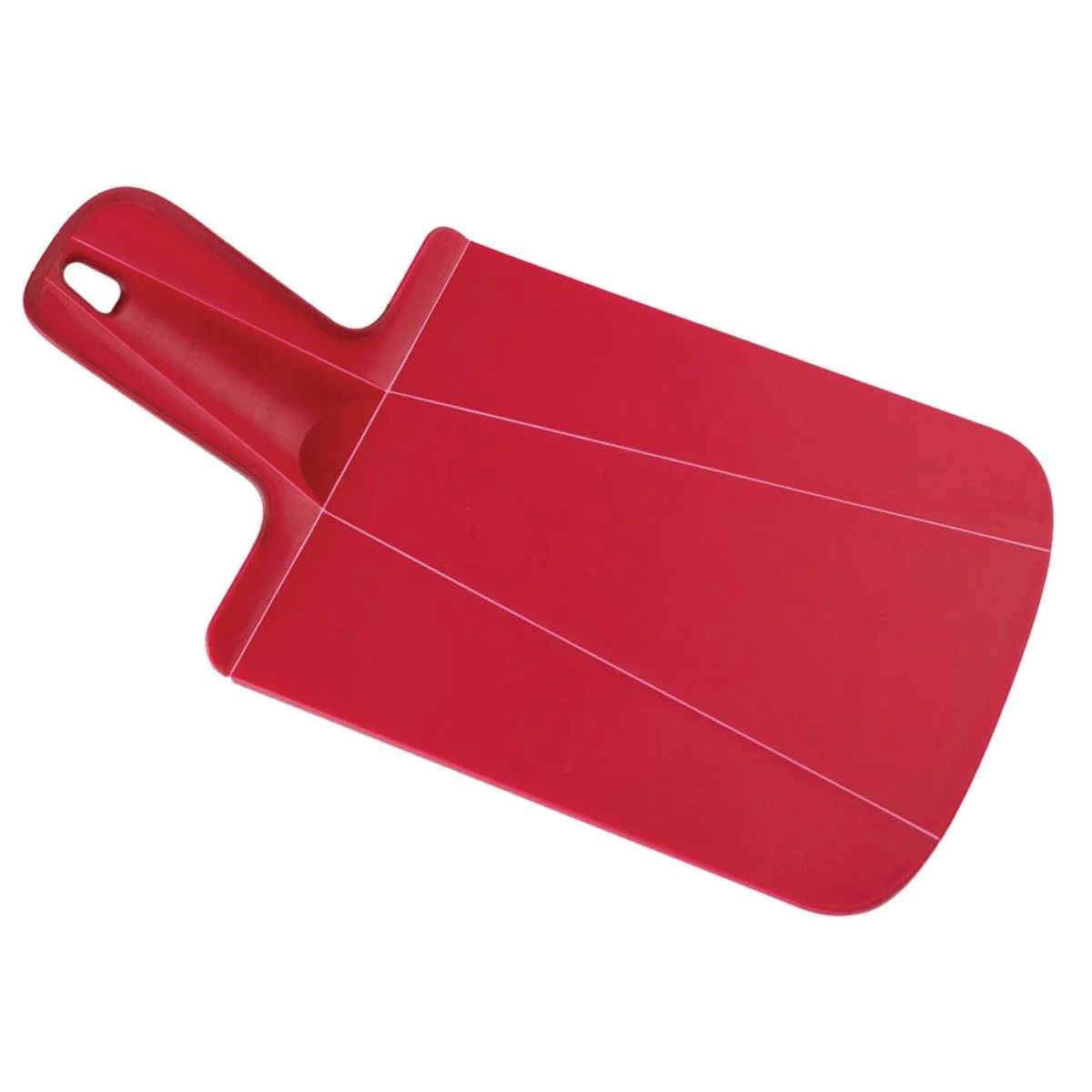 Planche à découper Mini Chop2Pot Joseph Joseph en rouge pratique et innovante