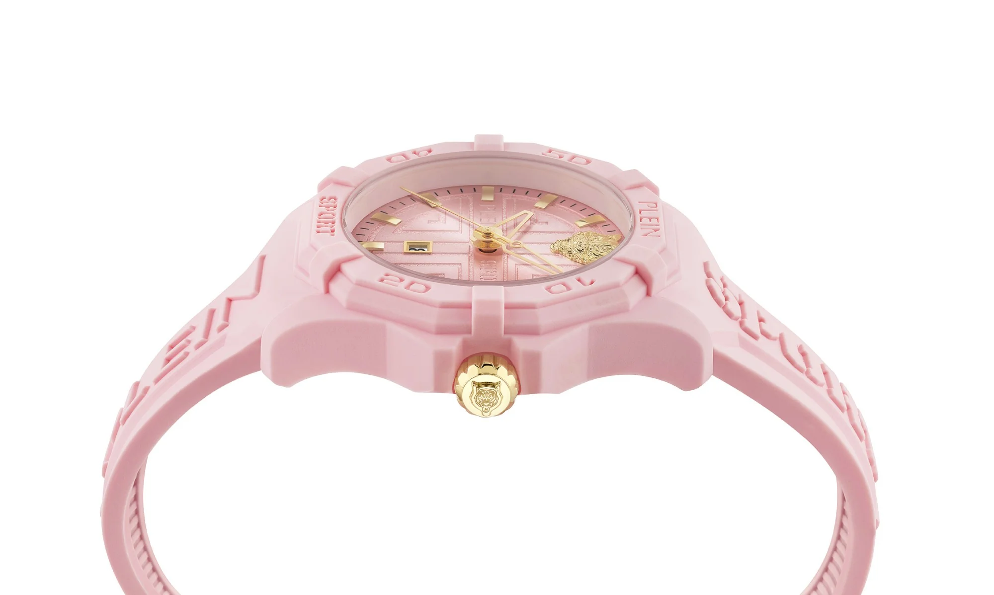 Plein Sport Damen Uhr Analog Quarz FEARLESS Rosa PSQGA0325 Silikon - Image 2
