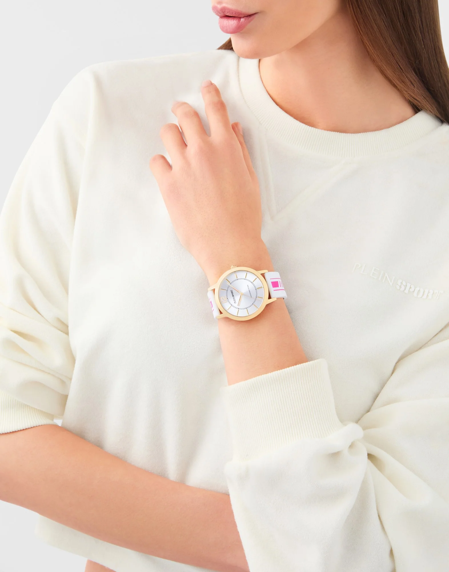 Plein Sport Damen Uhr Analog Quarz NEW GLAM PSJBA0826 Silikon - Image 4