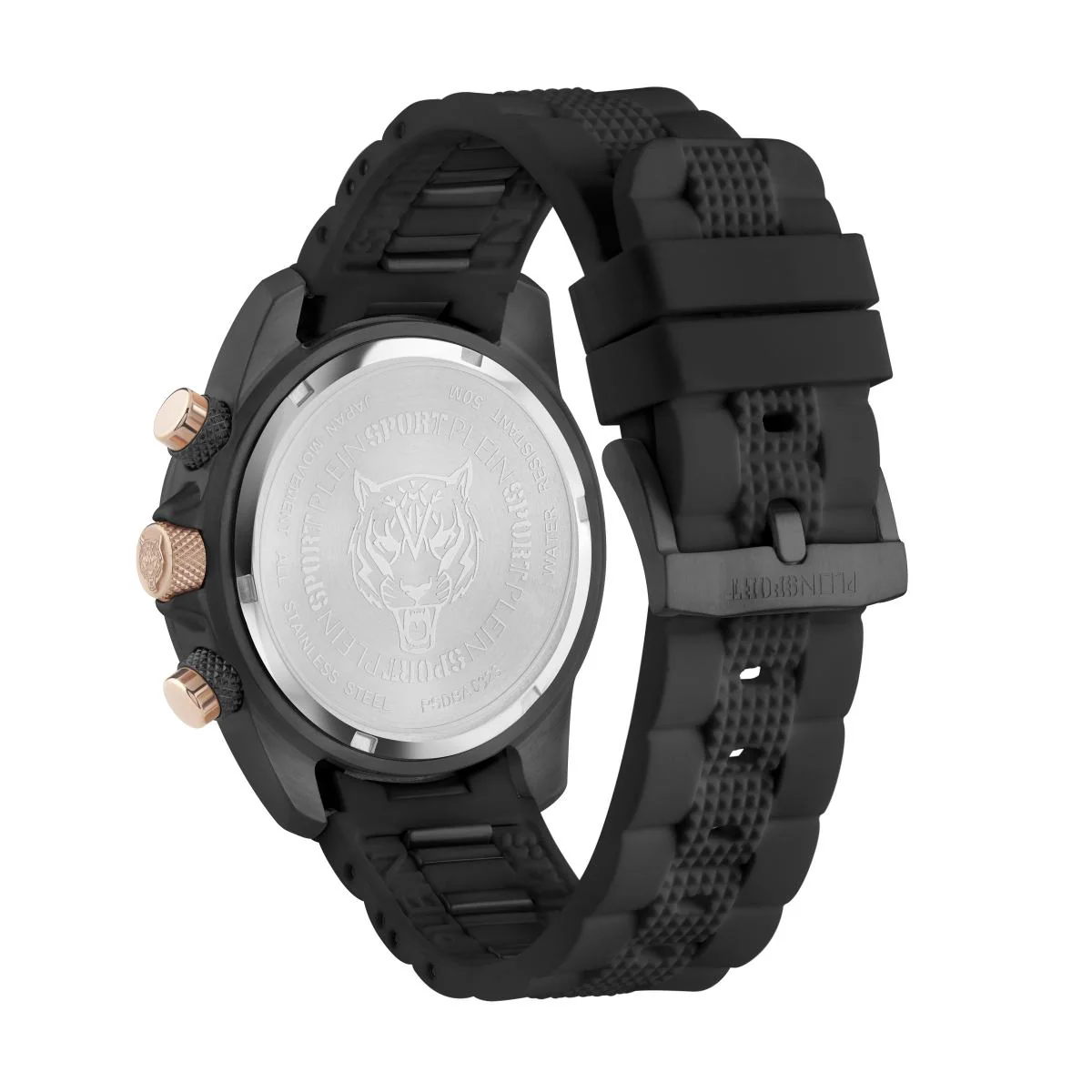 Plein Sport Herren Uhr Analog Quarz HURRICANE CHRONO PSDBA0323 Silikon - Image 3