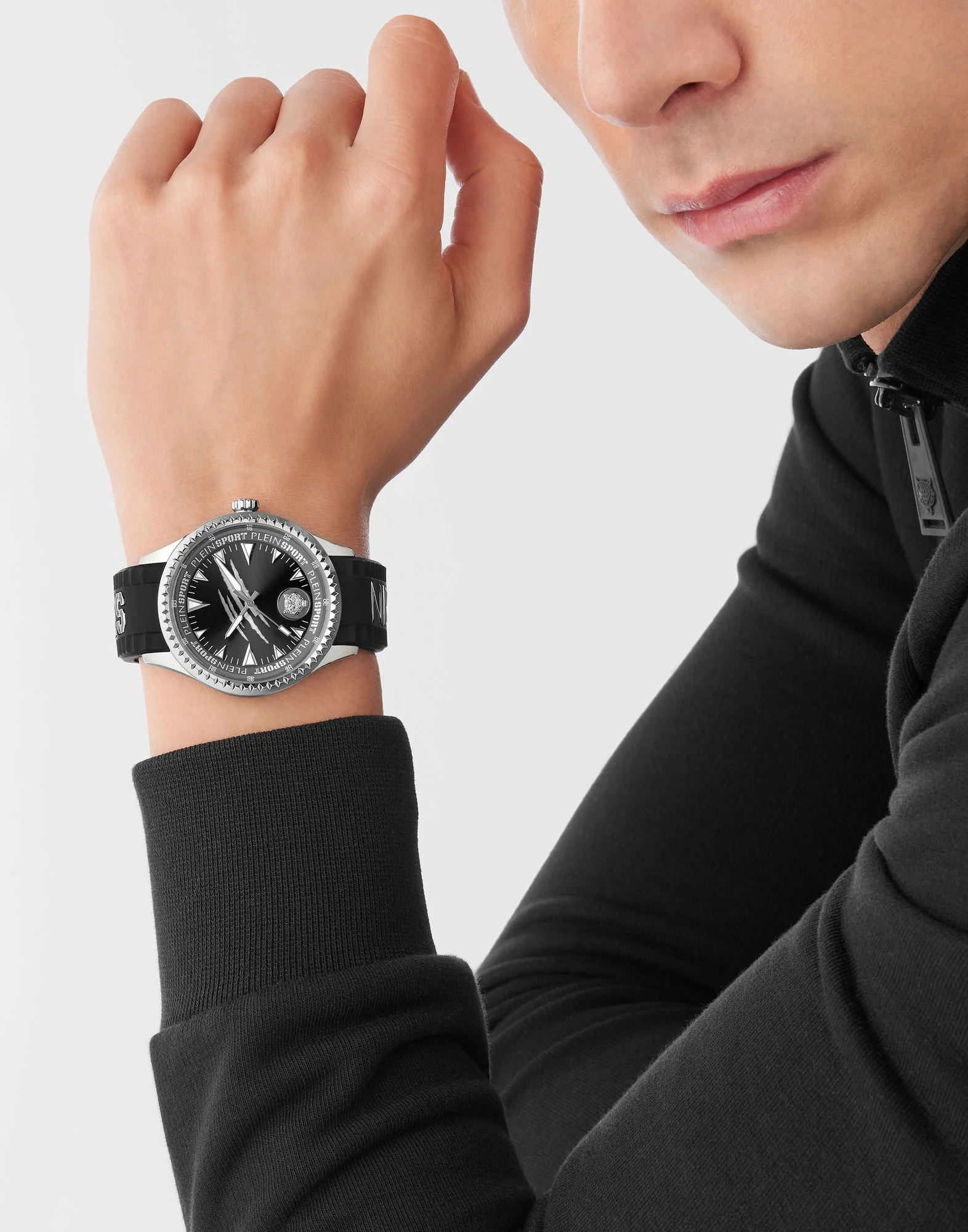 Plein Sport Herren Uhr Analog Quarz LINEMAN PS5BA0124 Silikon - Image 4