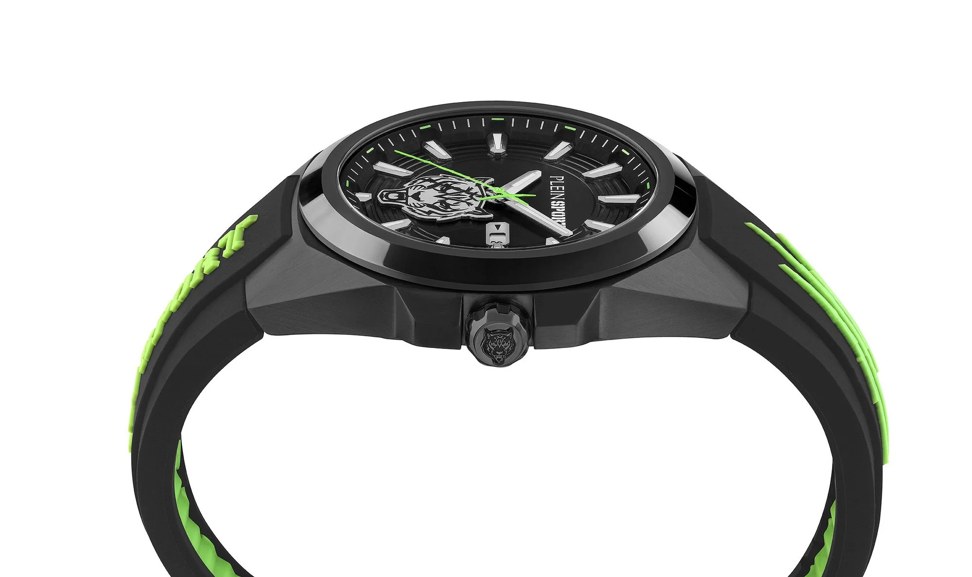 Plein Sport Herren Uhr Analog Quarz TIGERMASTER PS7BA0524 Silikon - Image 3