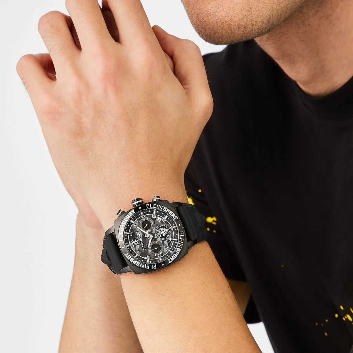 Plein Sport Herren Uhr Analog Quarz WILDCAT CHRONO PSGBA0523 Silikon - Image 4