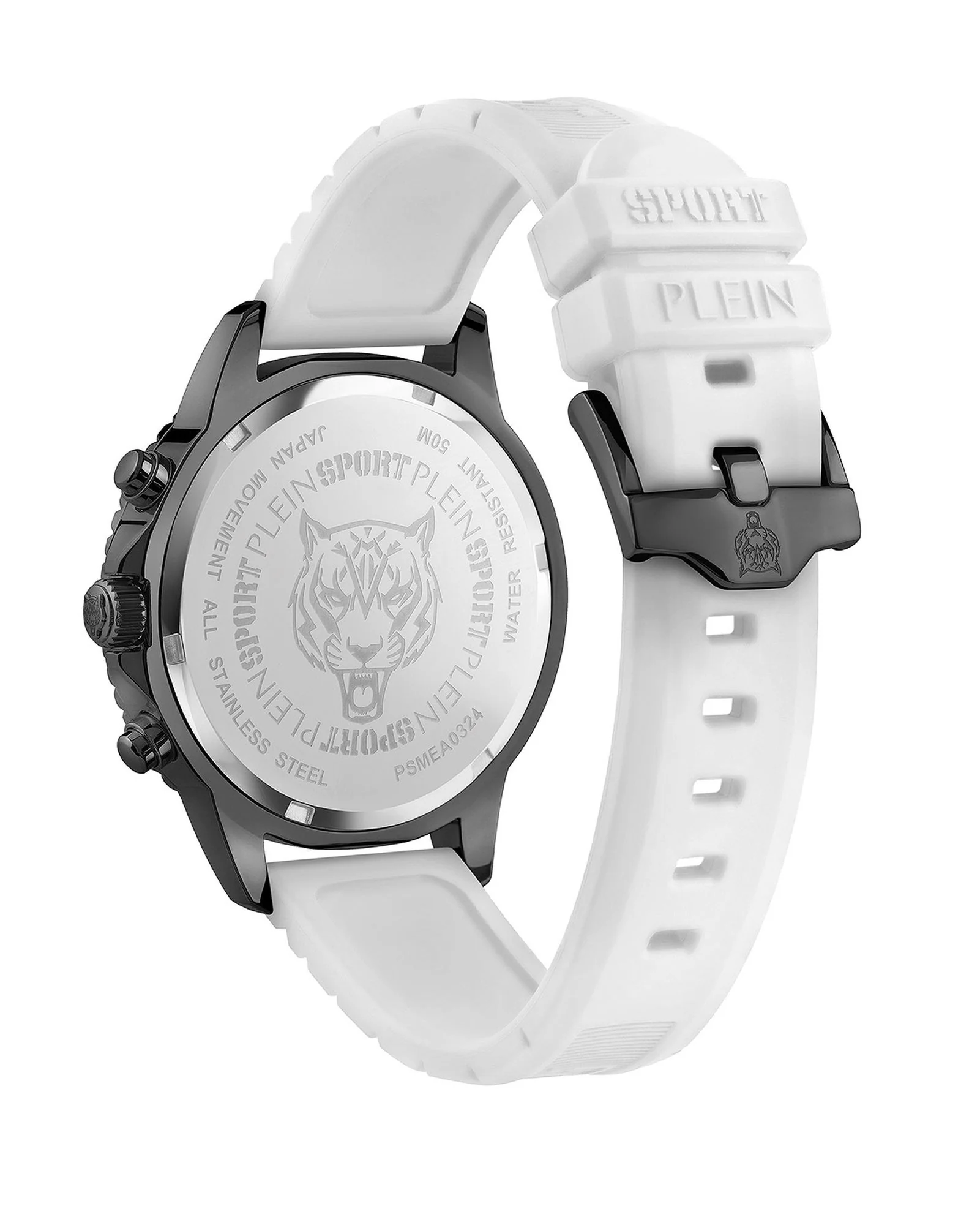 Plein Sport Herren Uhr Chronograph Analog Quarz GLAM CHRONO PSMEA0324 Silikon - Image 2