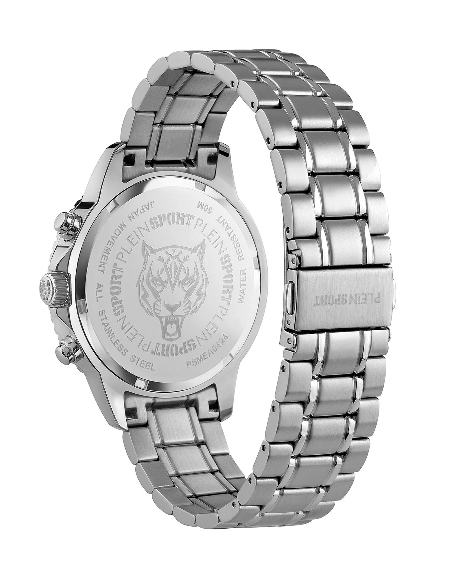Plein Sport Herren Uhr Chronograph Analog Quarz GLAM CHRONO PSMEA0424 Edelstahl - Image 2