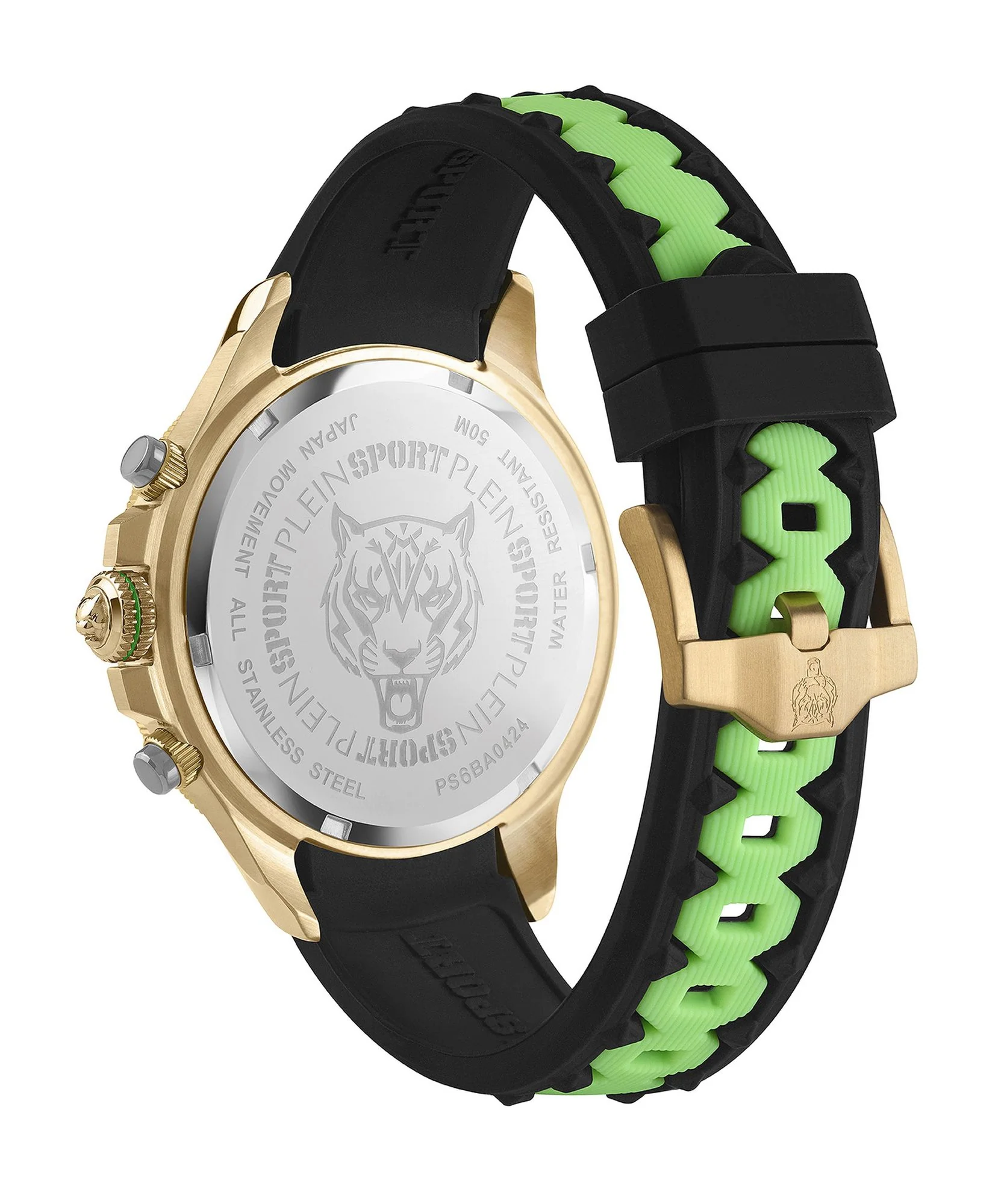 Plein Sport Herren Uhr Chronograph Analog Quarz WARRIOR TECH PS6BA0424 Silikon - Image 2