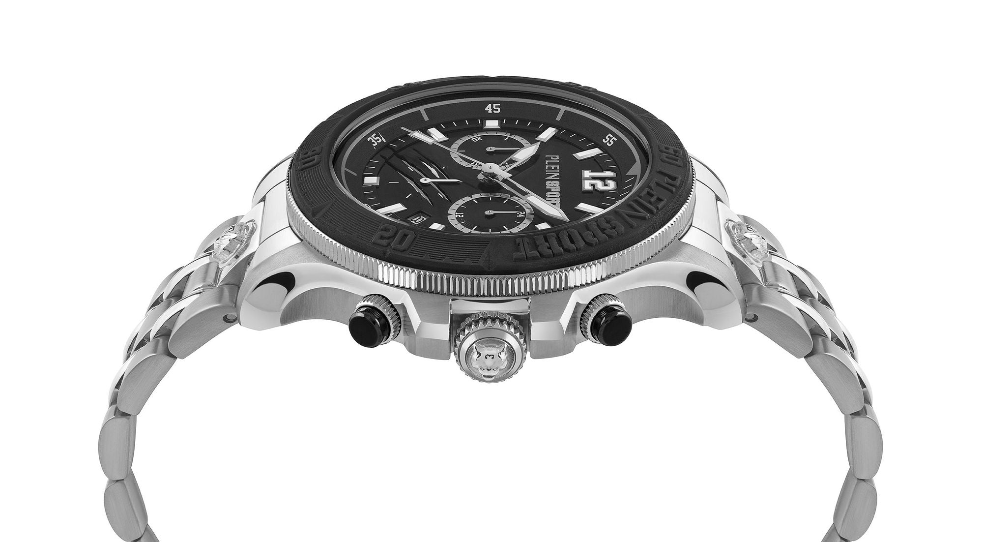 Plein Sport Herren Uhr Chronograph Analog Quarz WARRIOR TECH PS6BA0624 Edelstahl - Image 3