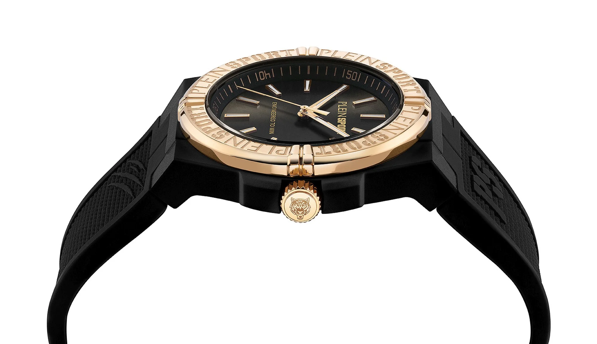 Plein Sport Unisex Uhr Analog Quarz LASERSTRIKE Schwarz PSFGA0726 Silikon - Image 2