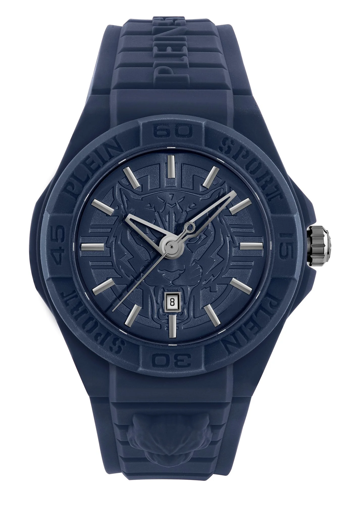 Plein Sport Unisex Uhr Analog Quarz NEW FEARLESS Blau PSHDA0424 Silikon