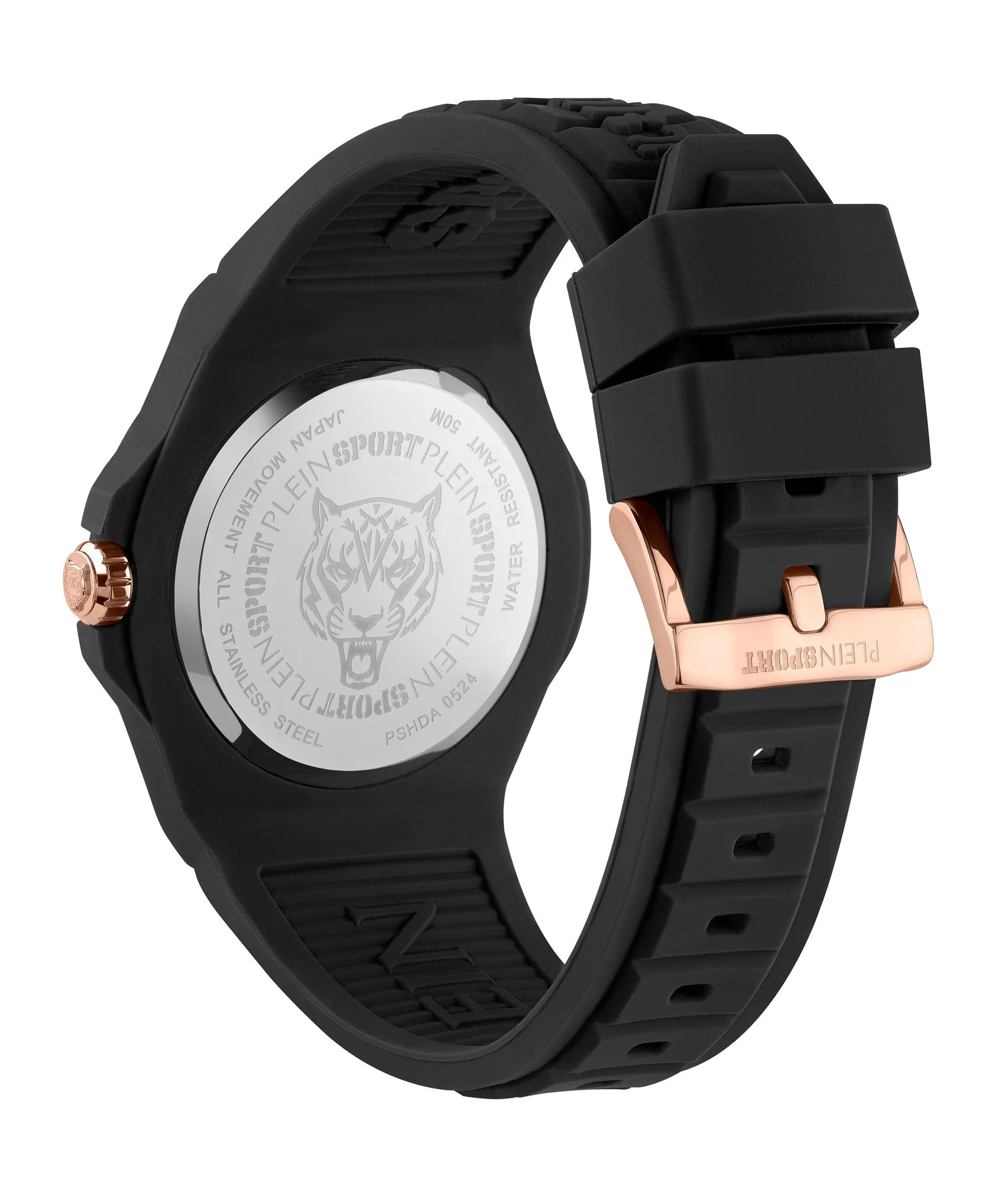 Plein Sport Unisex Uhr Analog Quarz NEW FEARLESS Schwarz PSHDA0524 Silikon - Image 3