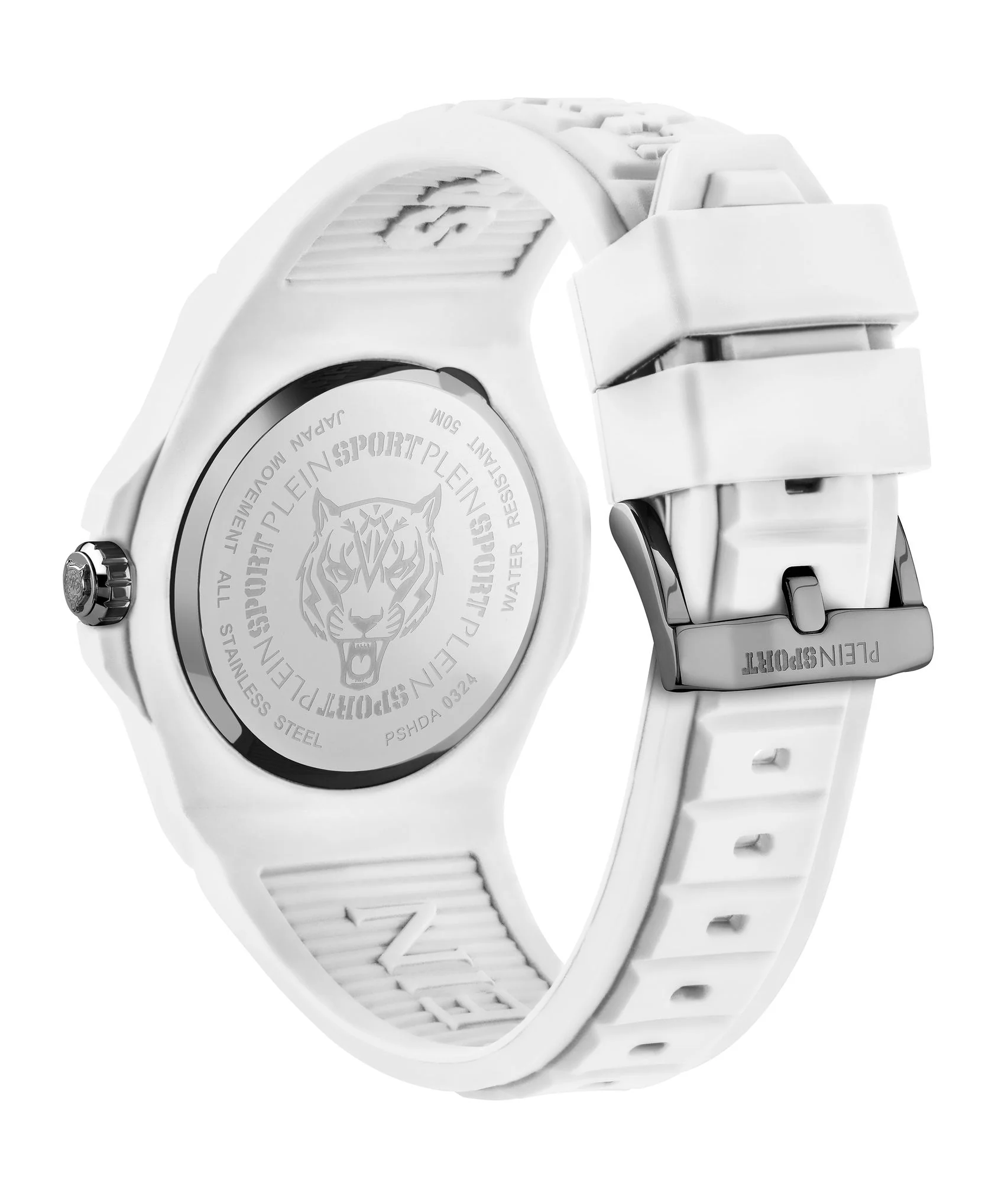 Plein Sport Unisex Uhr Analog Quarz NEW FEARLESS Weiss PSHDA0324 Silikon - Image 3