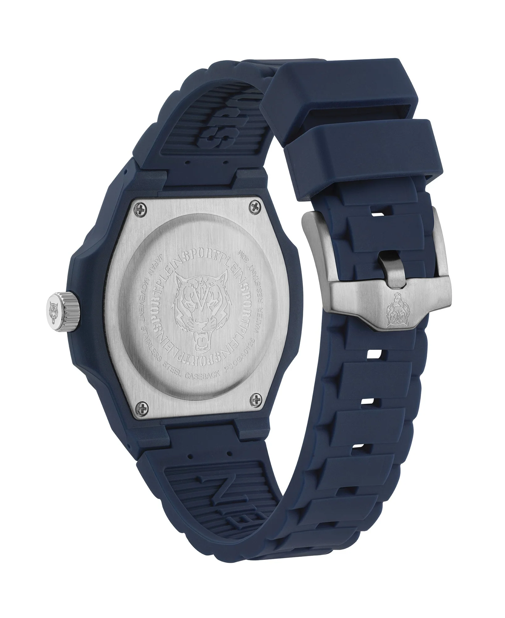 Plein Sport Unisex Uhr Analog Quarz VIPER EDITION I Blau PSOGA0125 Silikon - Image 2
