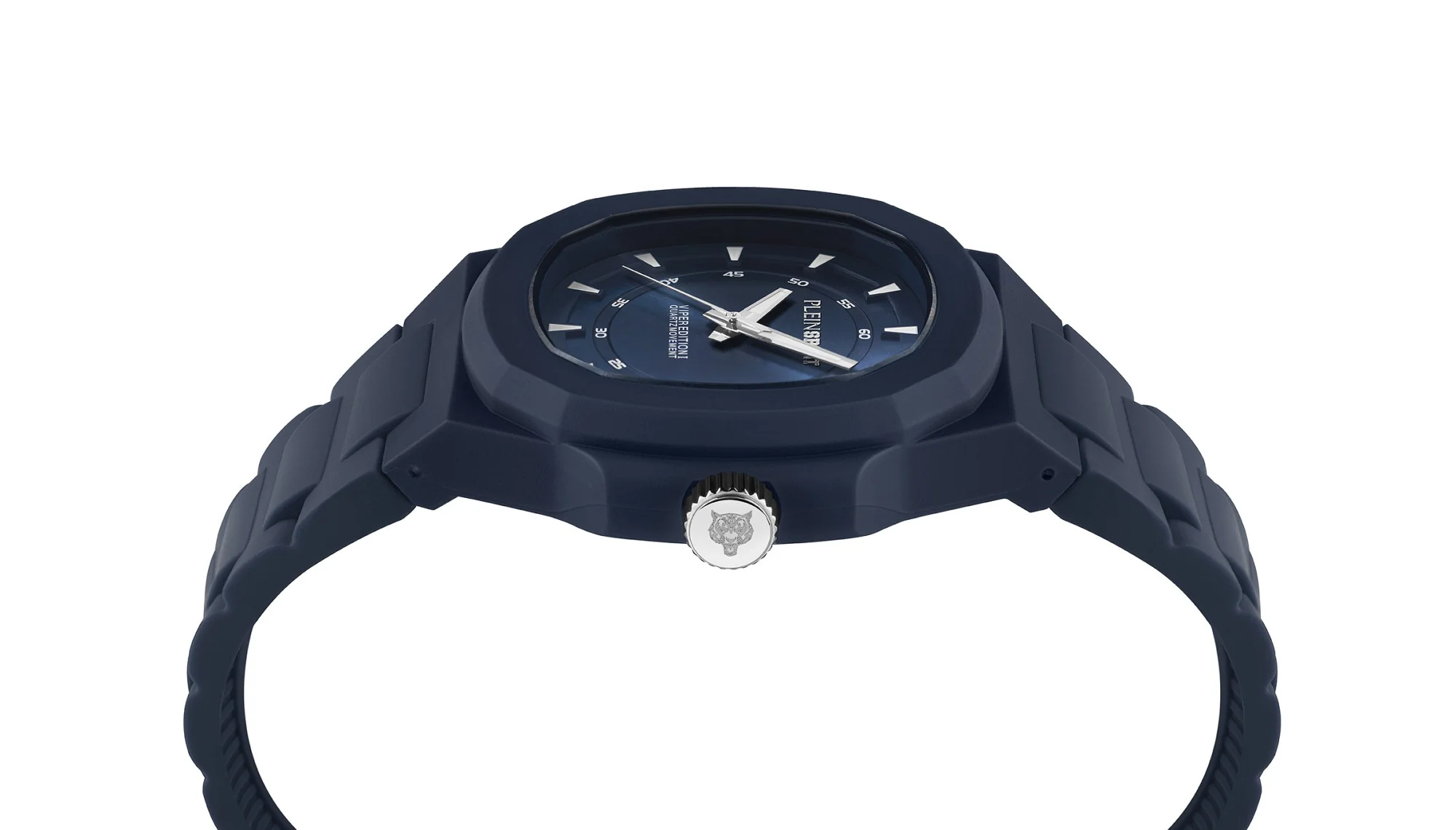 Plein Sport Unisex Uhr Analog Quarz VIPER EDITION I Blau PSOGA0125 Silikon - Image 3