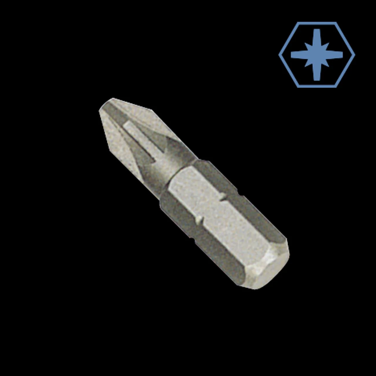 Pozidriv Bit PZ2, 25mm, aus S2 Stahl für präzise Schraubarbeiten