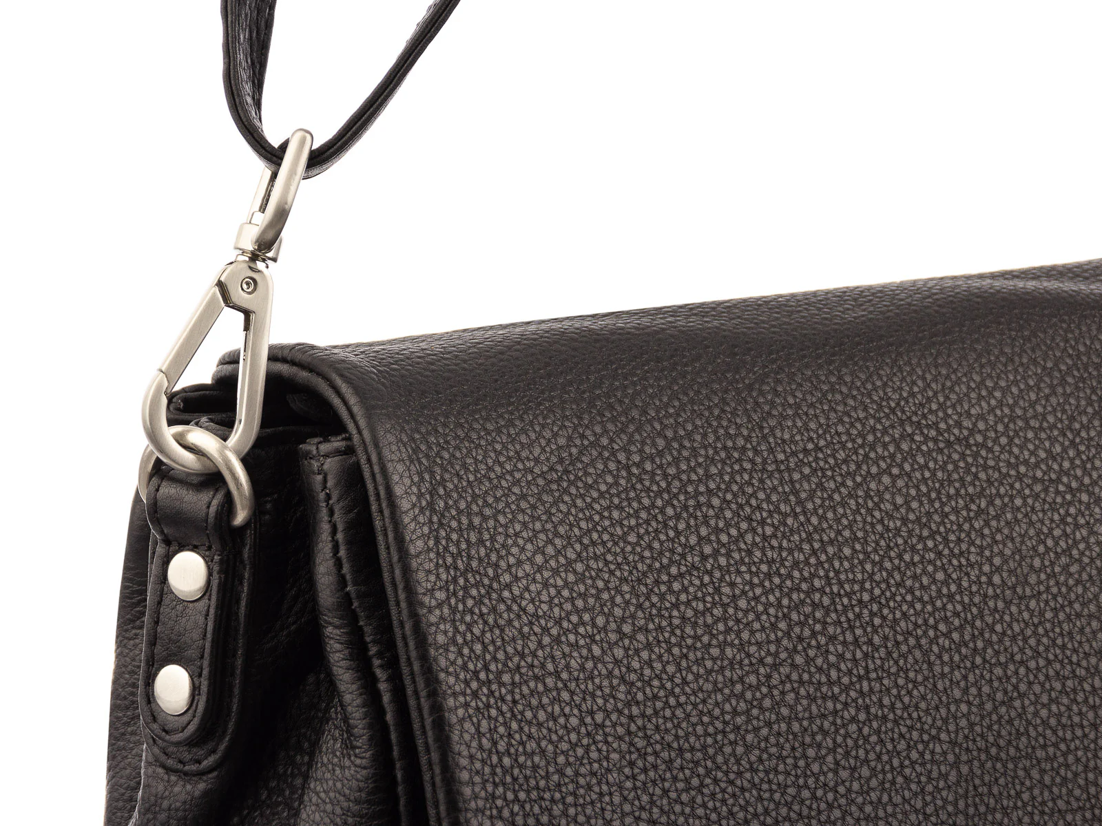 Prato LM Shahid H40-N glattes Rindleder Umhängetasche Handtasche black - Image 6