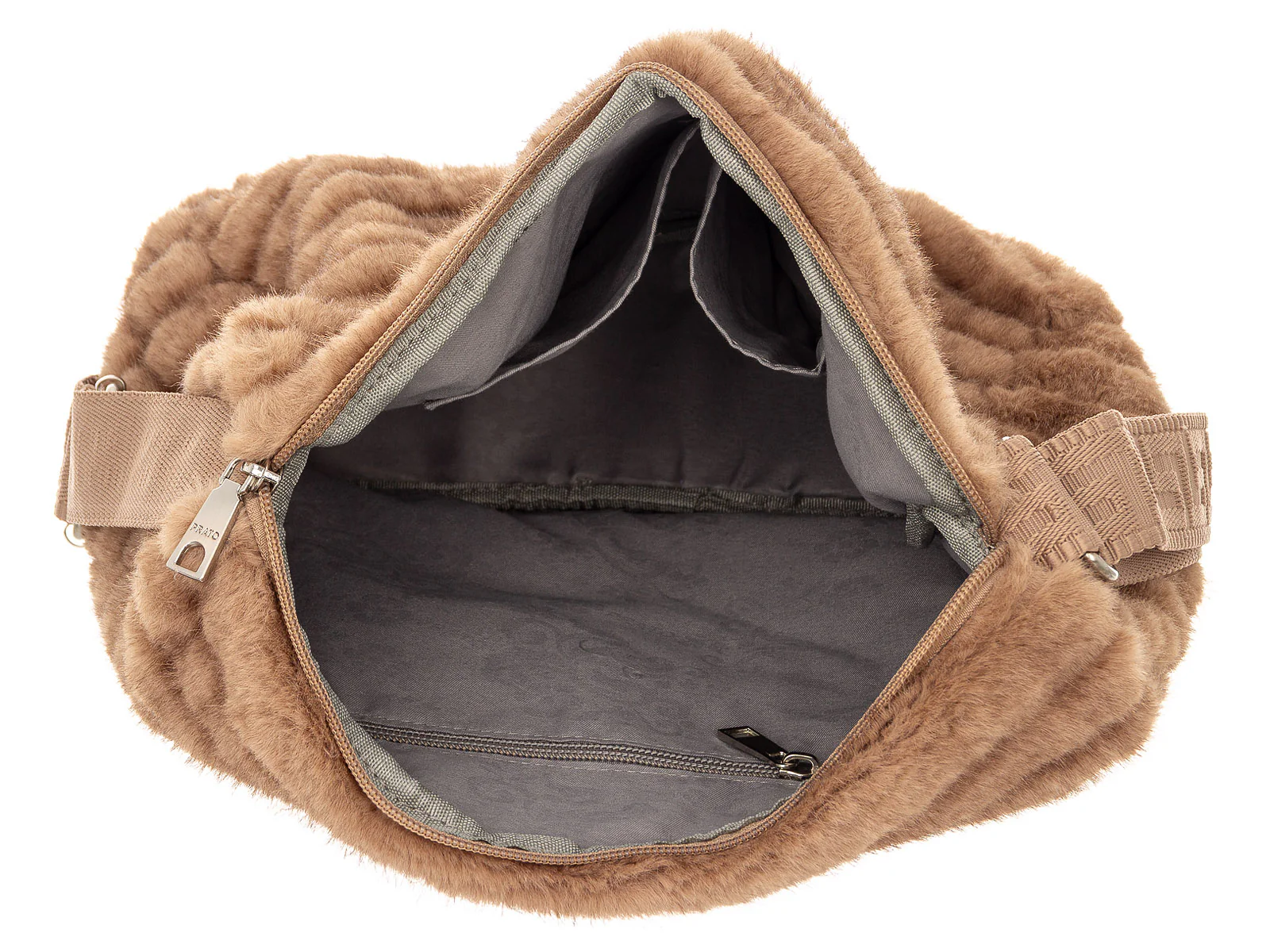 Prato S039-M Umhängetasche Synthetik Nerz Optik light beige - Image 10