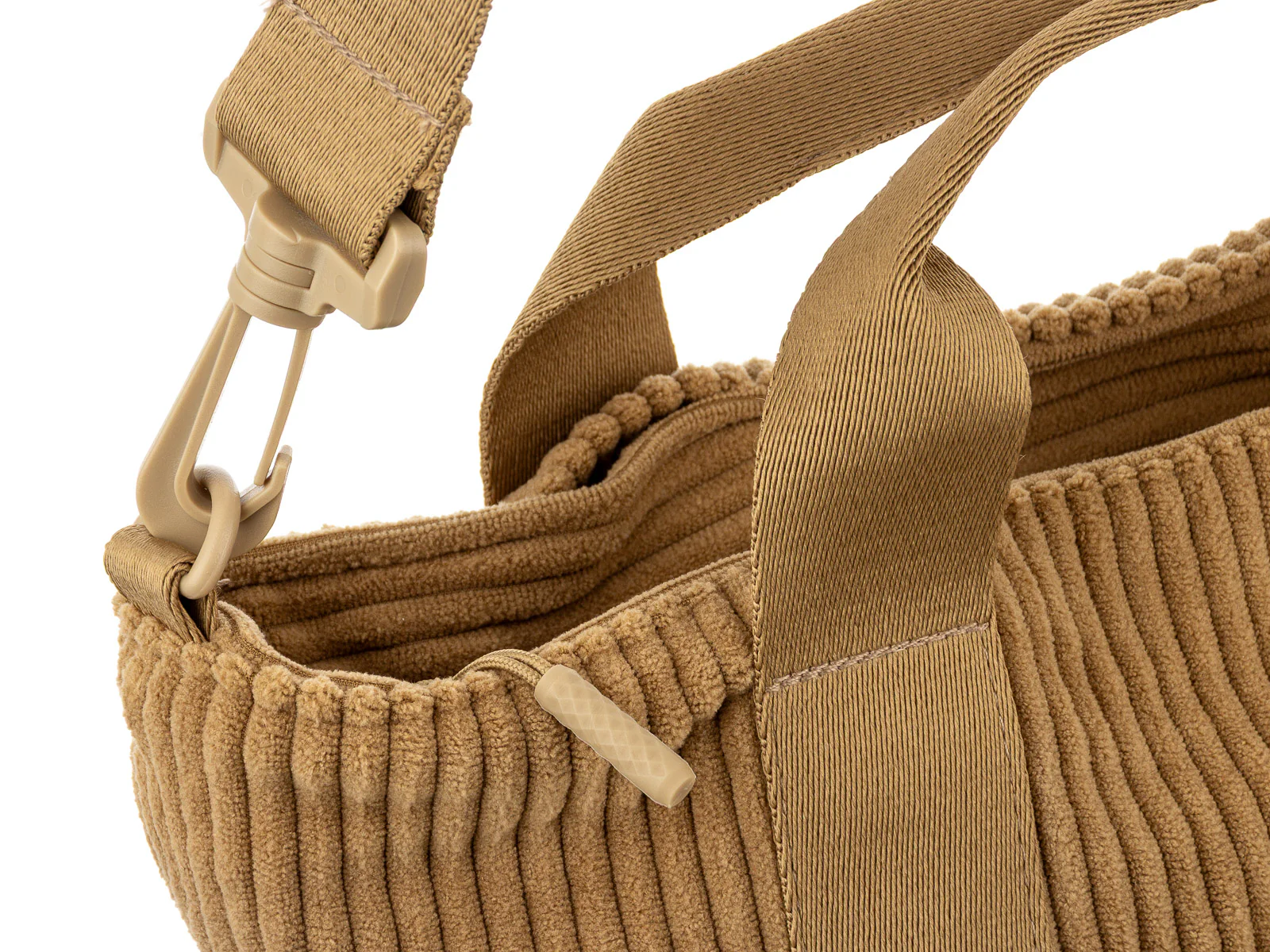 Prato SC05 zeitlose Handtasche aus Breitcord khaki - Image 8