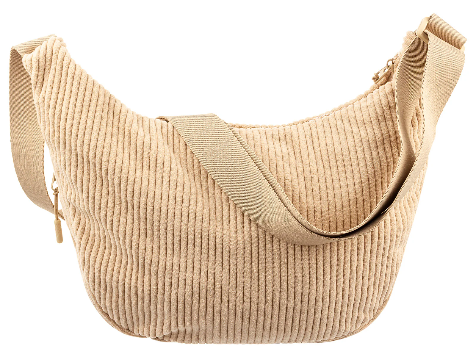 Prato SC08 zeitlose zeitlose Umhängetasche aus Breitcord light beige - Image 10