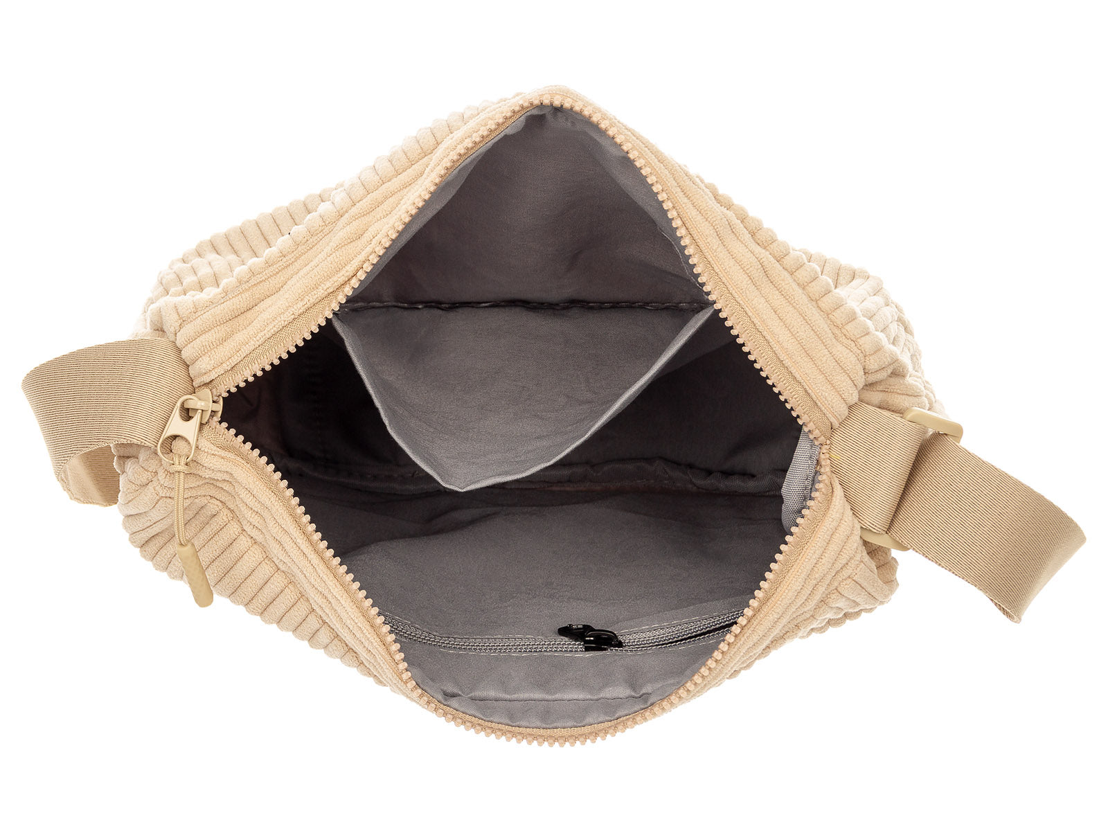 Prato SC09 zeitlose Umhängetasche aus Breitcord light beige - Image 6