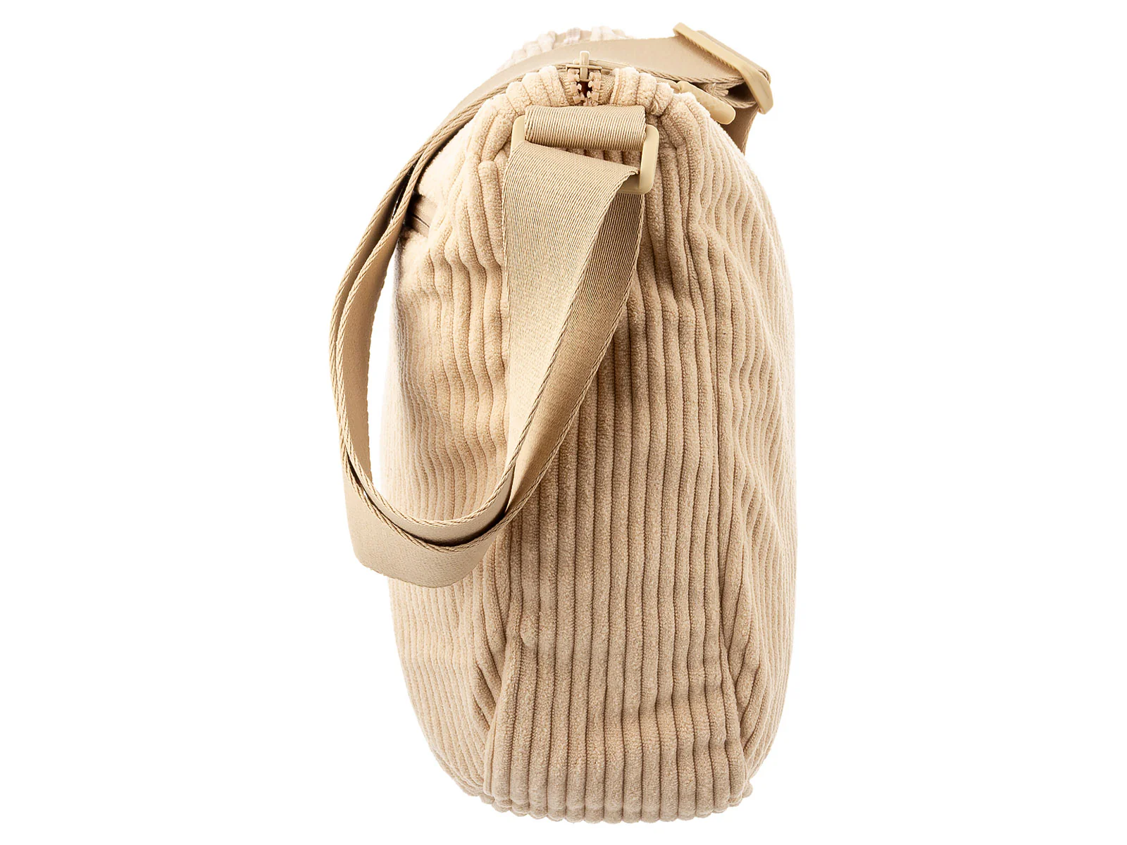 Prato SC09 zeitlose Umhängetasche aus Breitcord light beige - Image 8