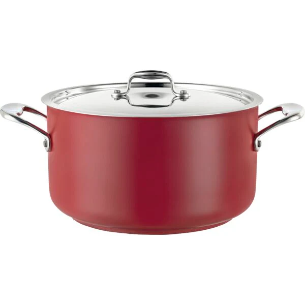 PUJADAS Cool-Line Colors Fleischtopf mit Deckel, ø: 240 mm, rot